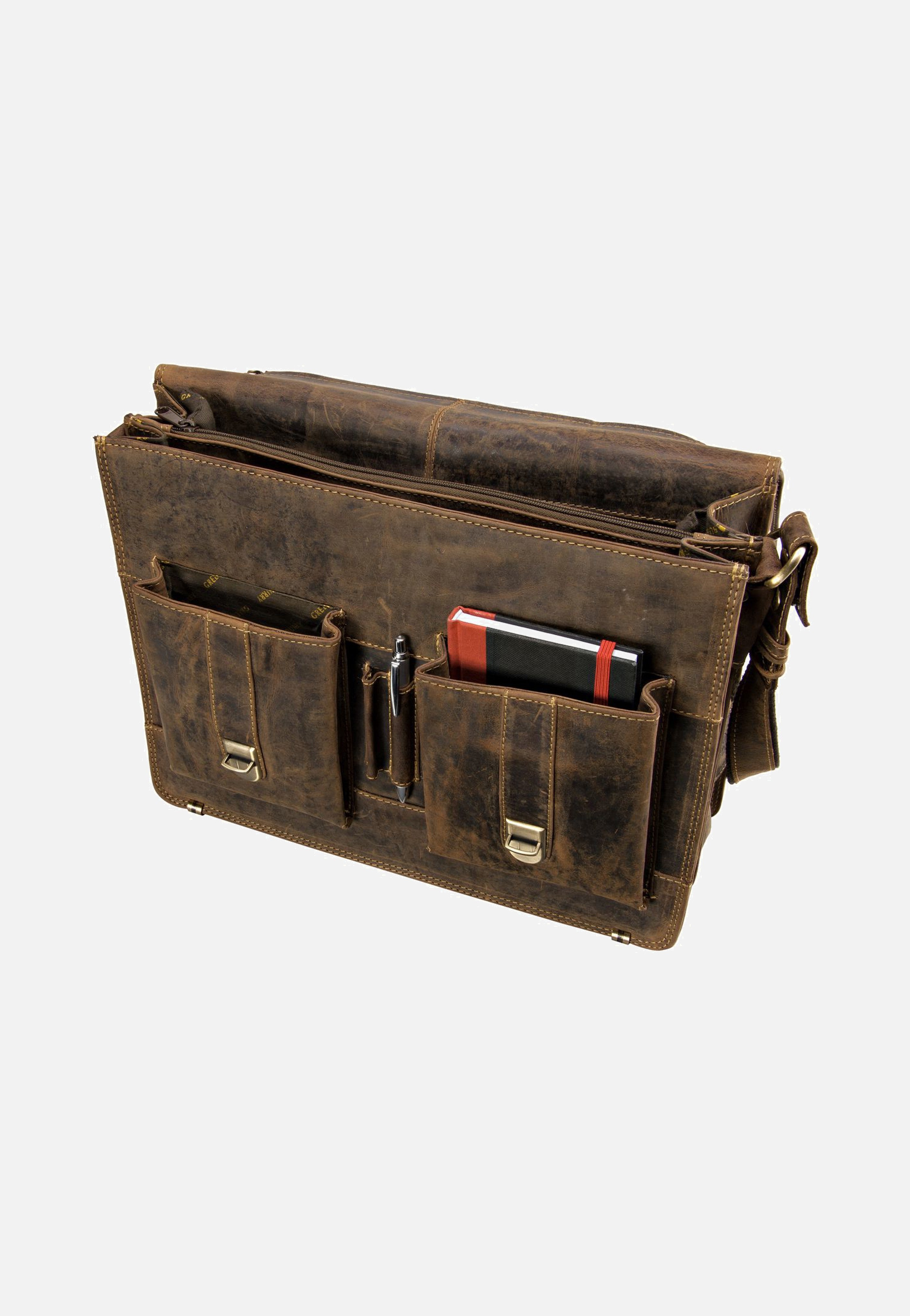 Greenburry Vintage Sattelbraun Briefcase