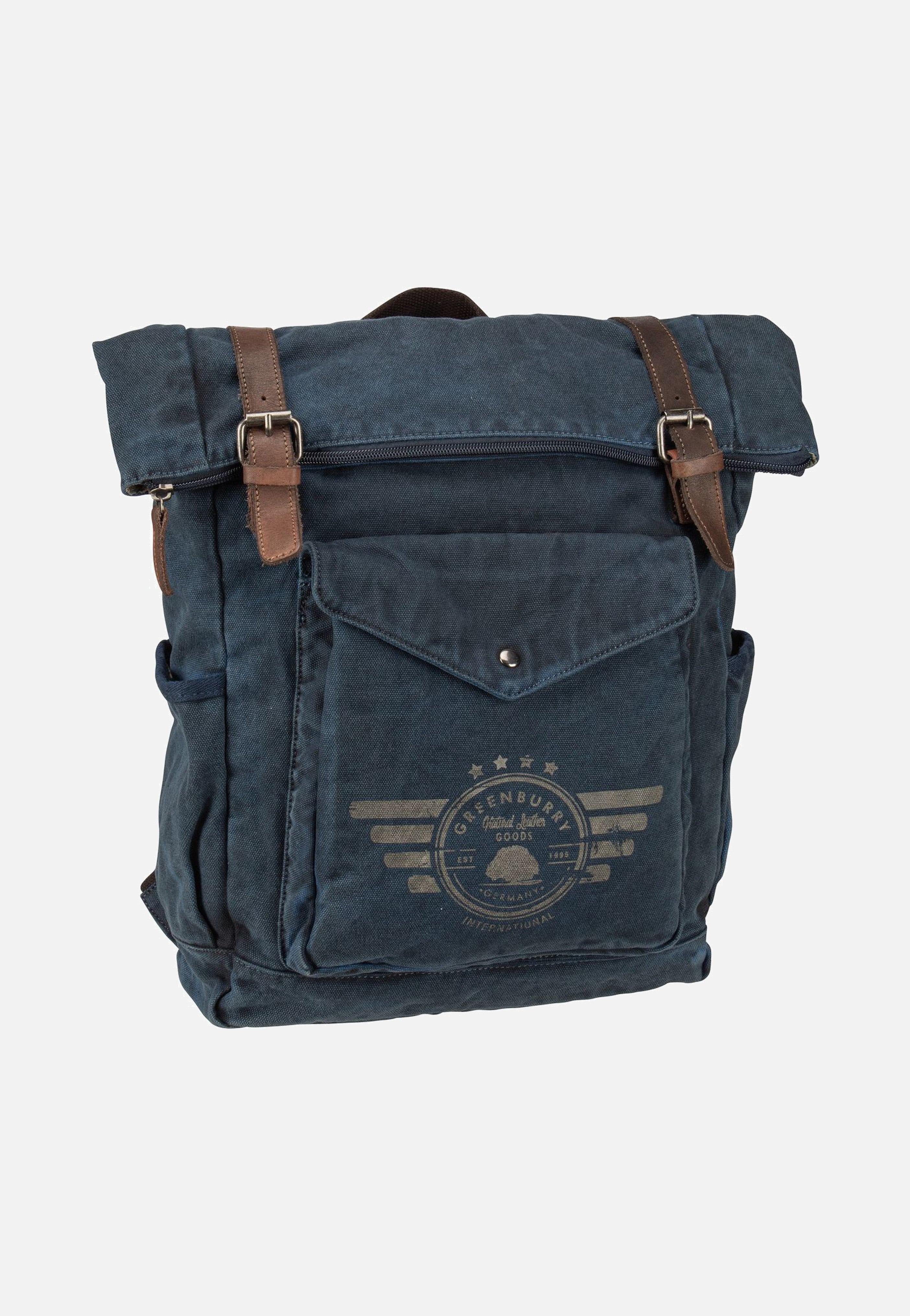 Greenburry - Vintage Aviator 5897 Blue Edition Blue - Rolltop Backpack | Neutral-Image