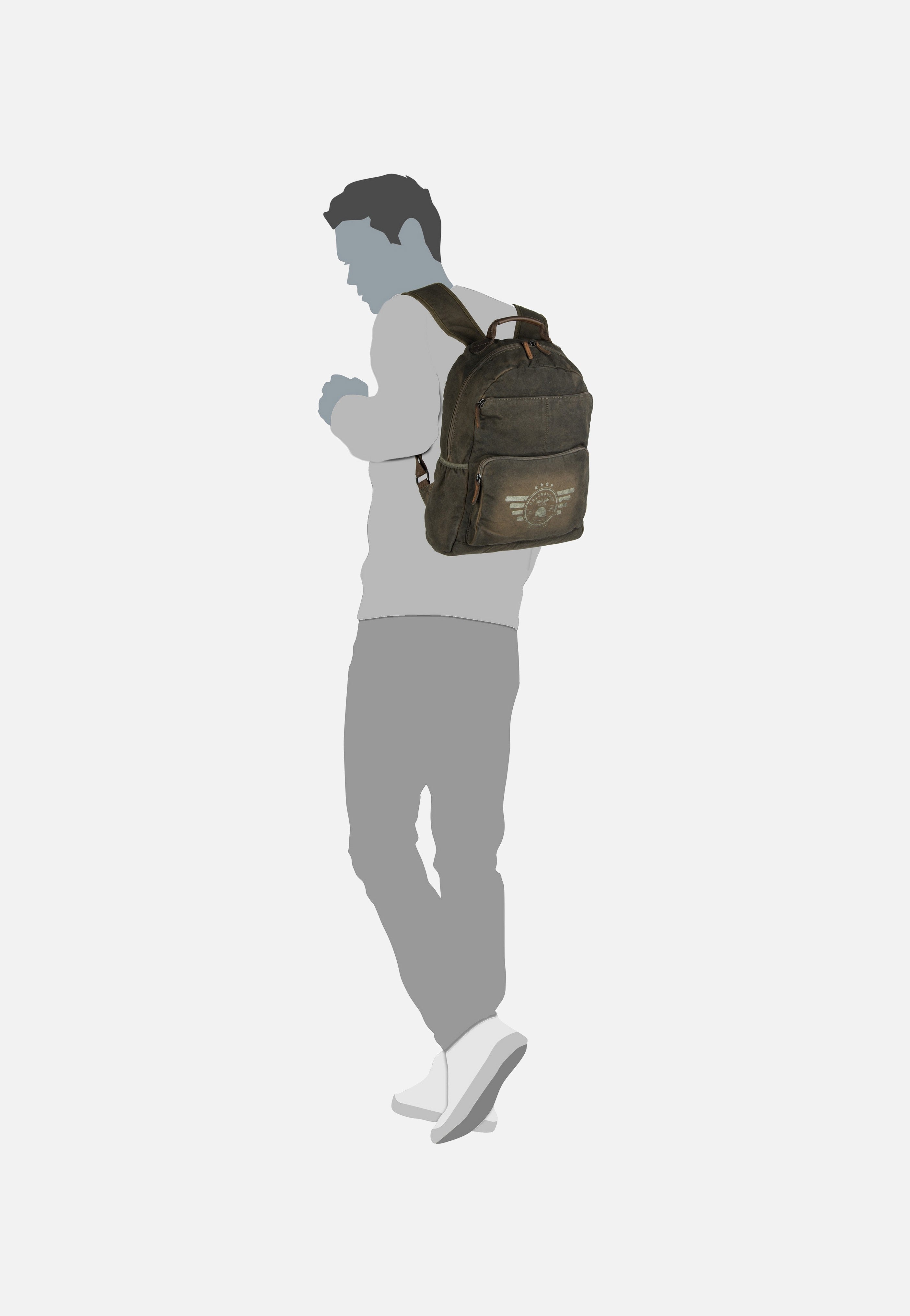 Greenburry - Vintage Aviator 5908 Khaki - Backpack | Men-Image
