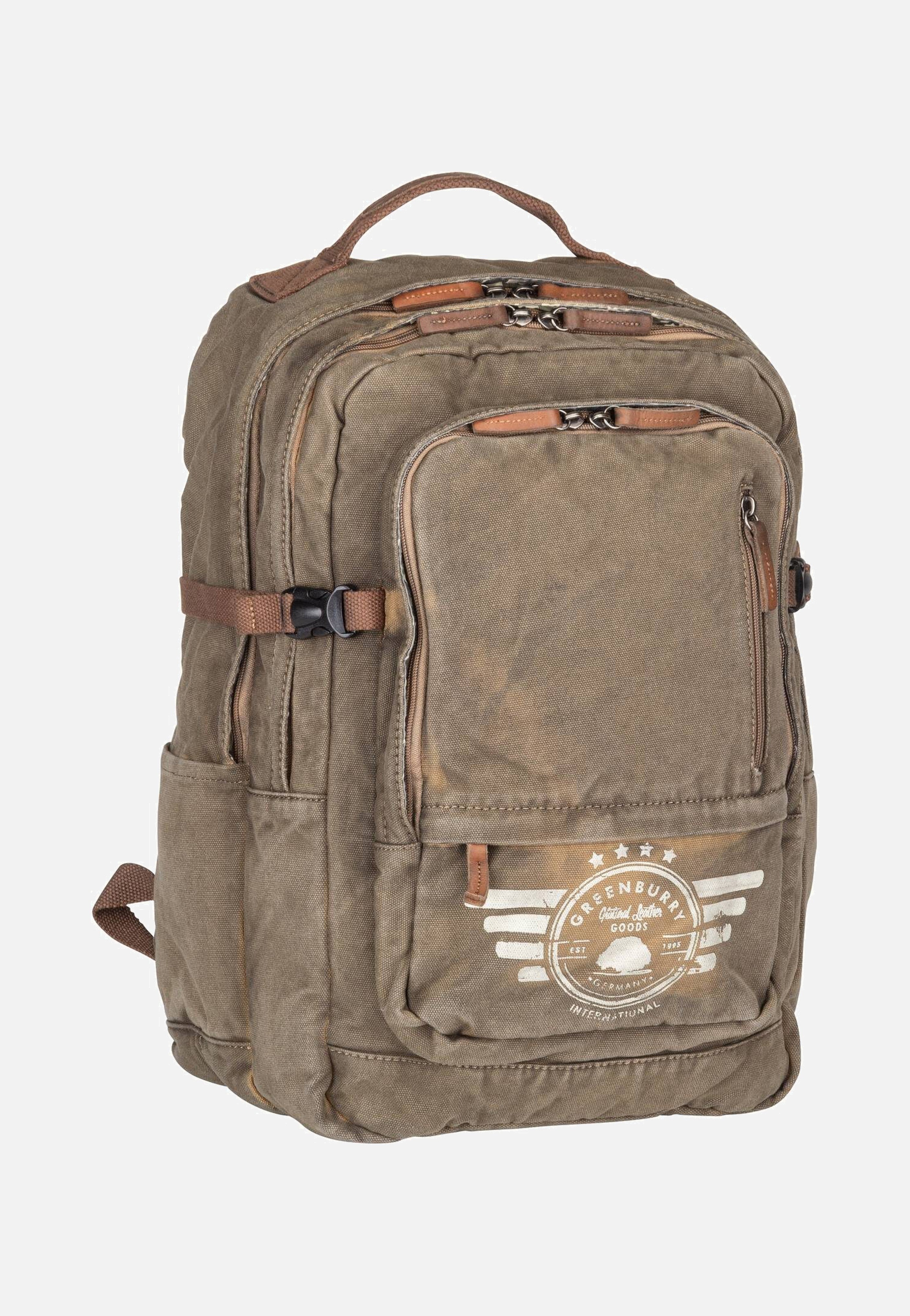 Greenburry - Vintage Aviator Harvard 5889 Khaki - Backpack | Neutral-Image