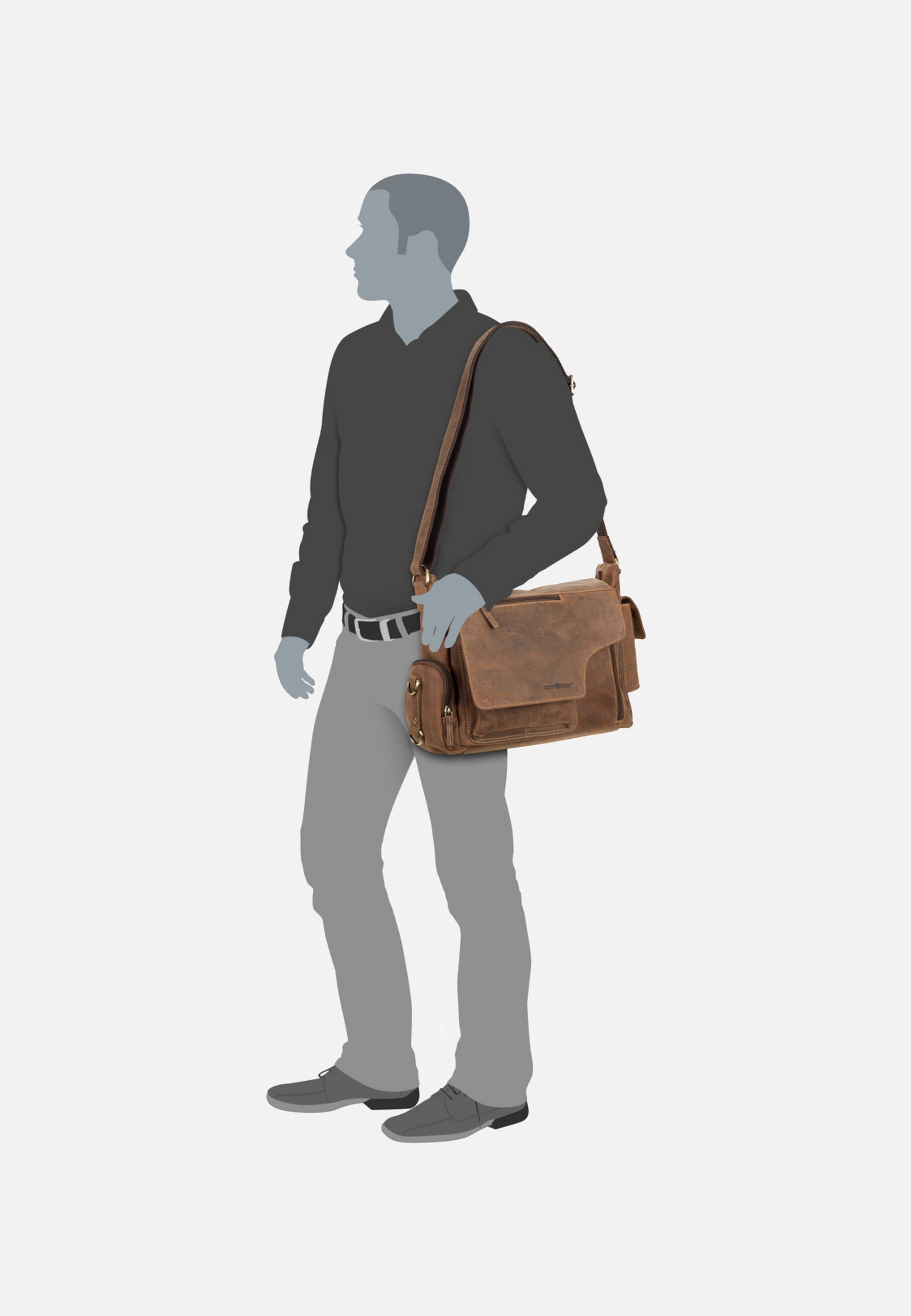 Greenburry - Vintage New Hunting Bag II Sattelbraun - Crossbody Bag | Men-Image