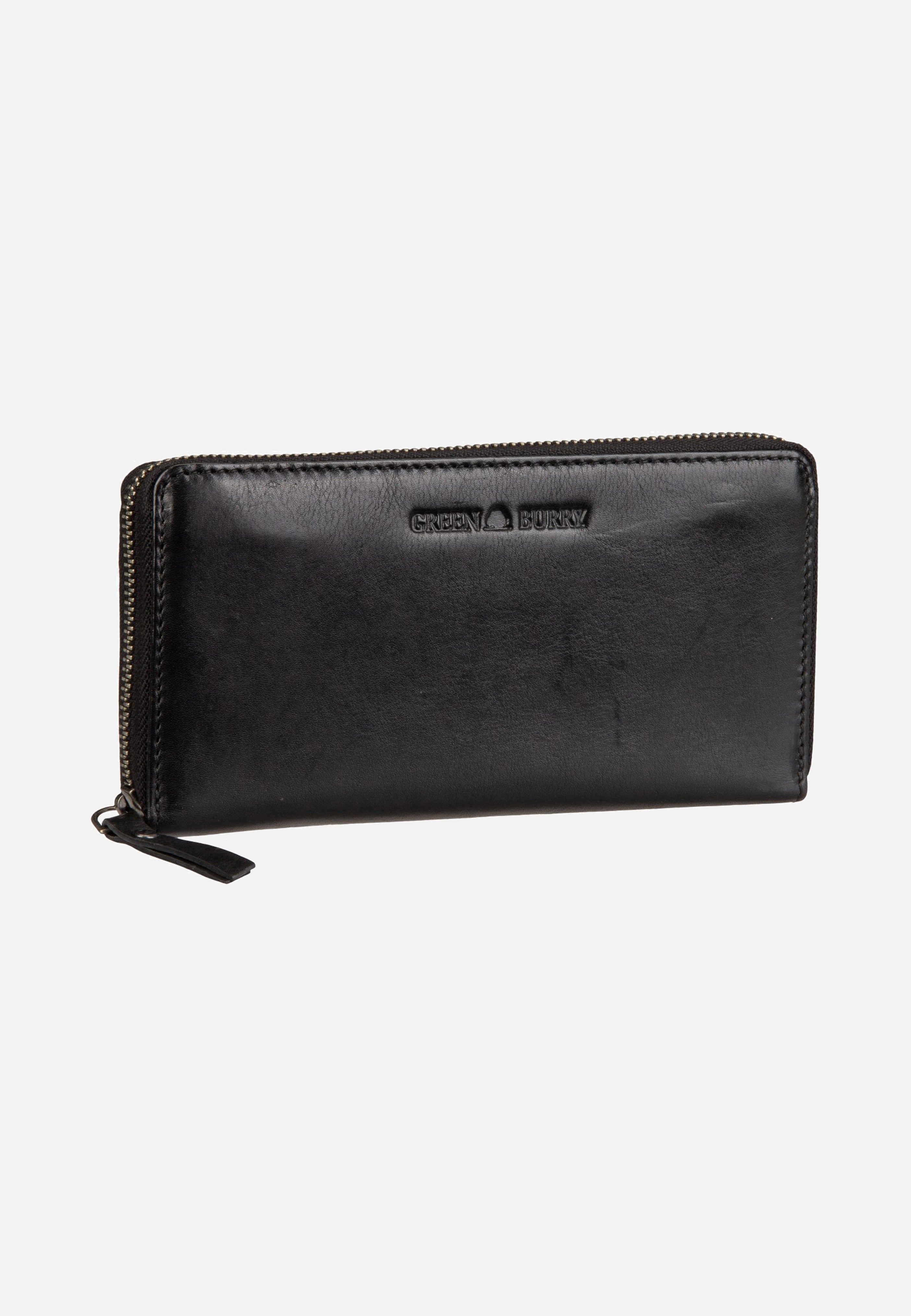 Greenburry Colombiana Rv-Damenbörse Lang RFID Black Wallet
