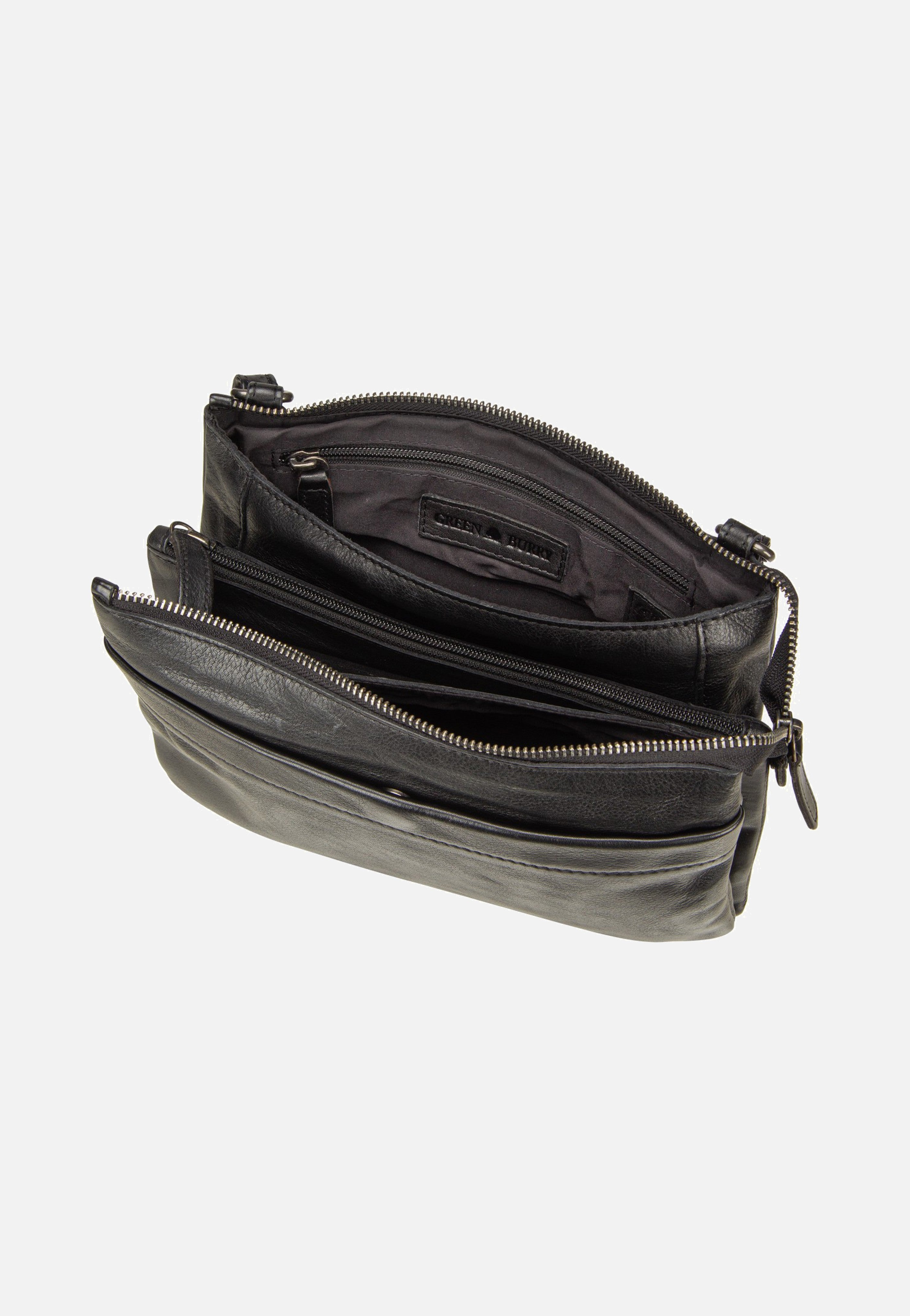 Greenburry - Colombiana Rv 3 Zip Medium Black - Crossbody Bag | Neutral-Image