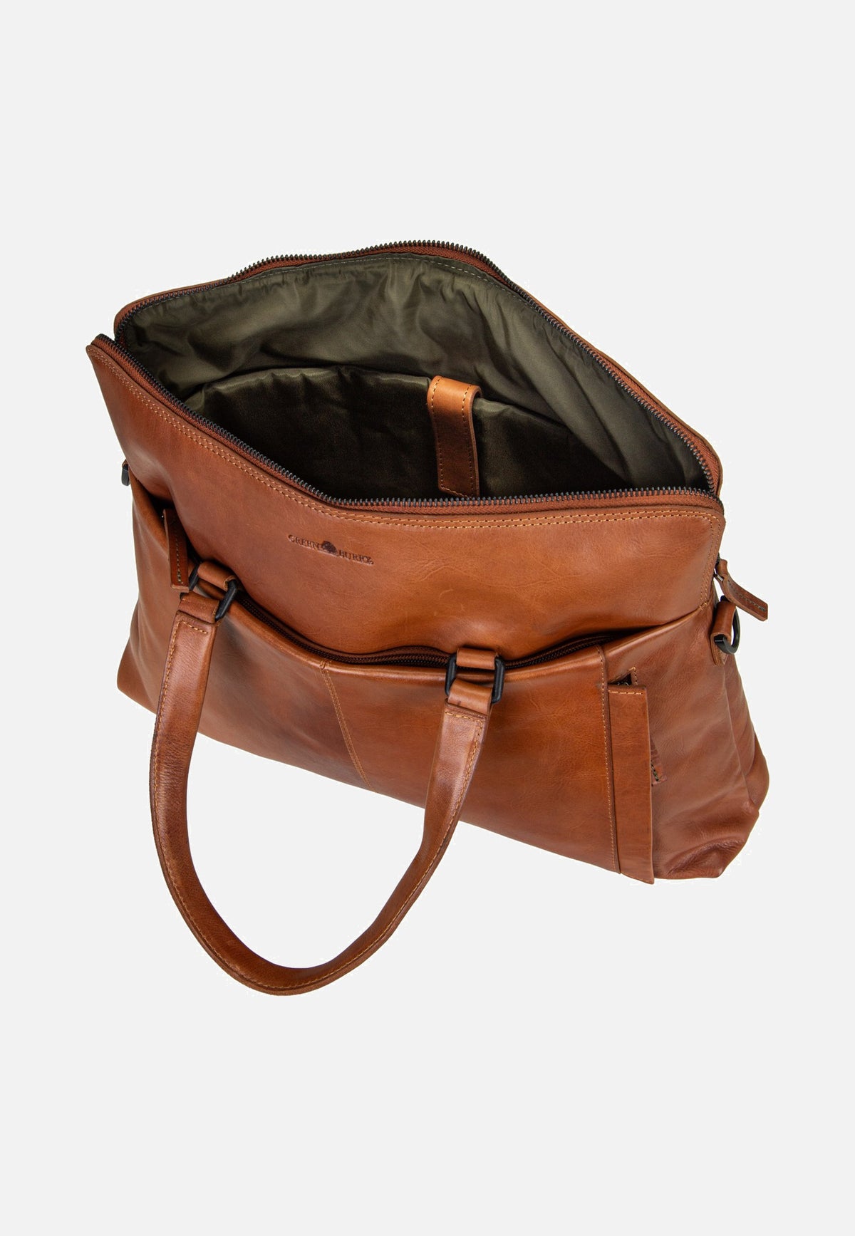 Greenburry Newport Business 2107 Caramel Briefcase