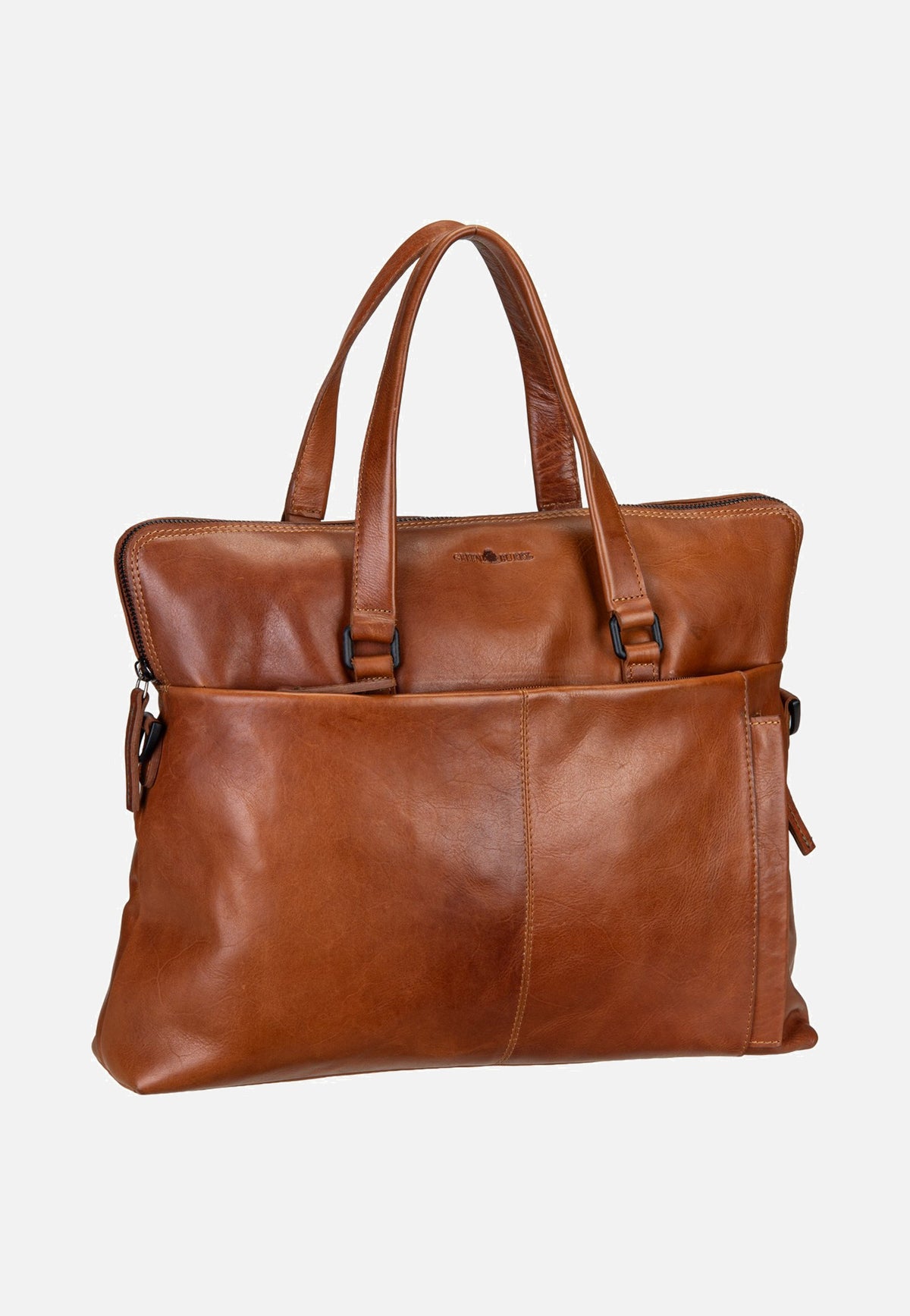 Greenburry Newport Business 2107 Caramel Briefcase