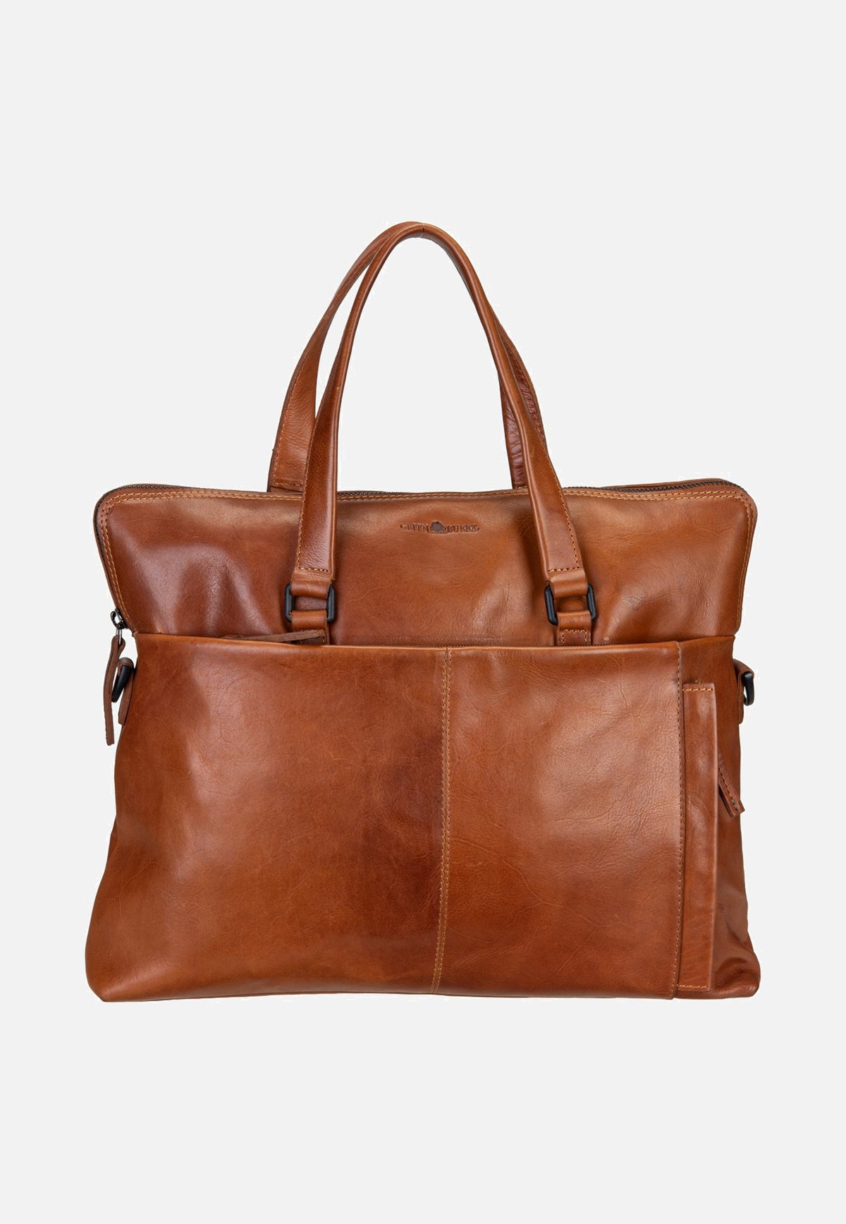 Greenburry Newport Business 2107 Caramel Briefcase