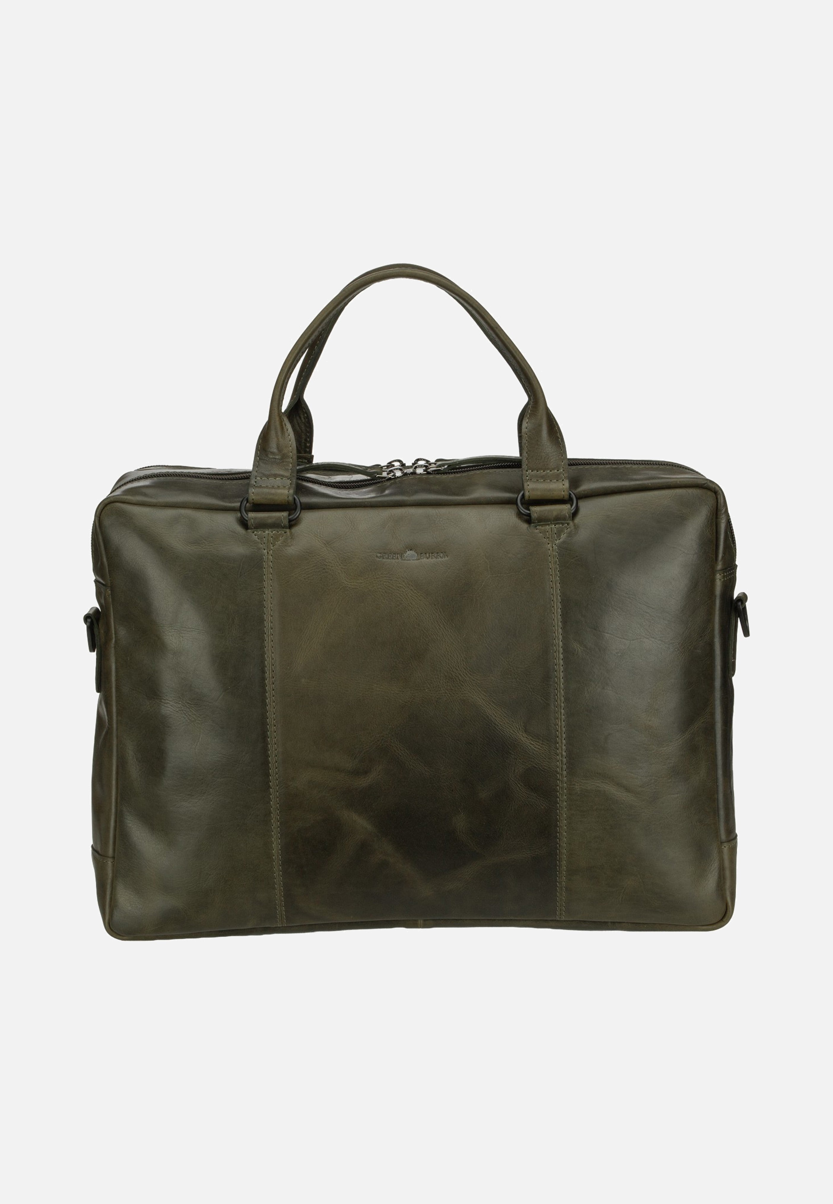 Greenburry Newport Business Tasche British Green Briefcase