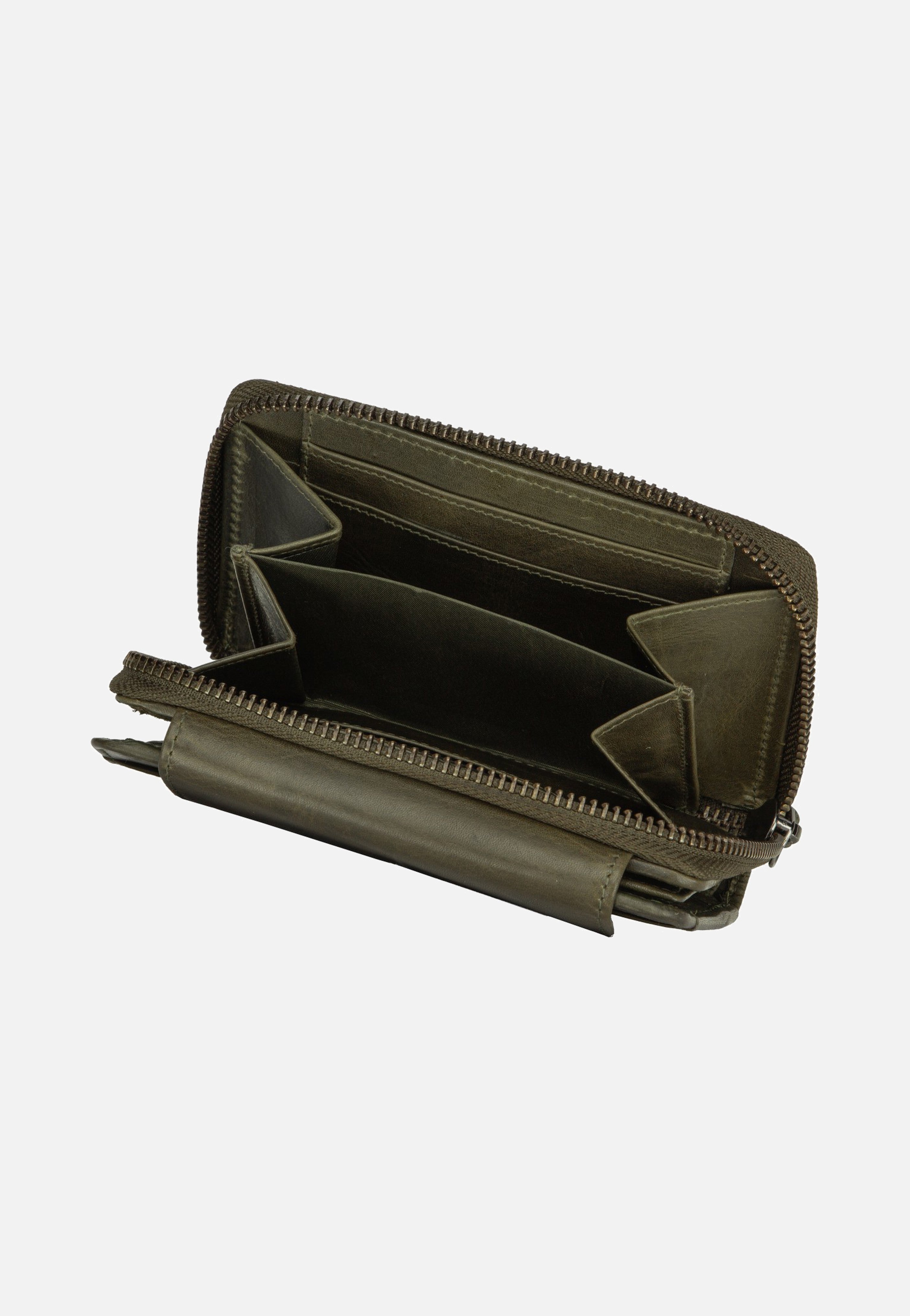 Greenburry Newport Rv-Damenbörse RFID British Green Wallet