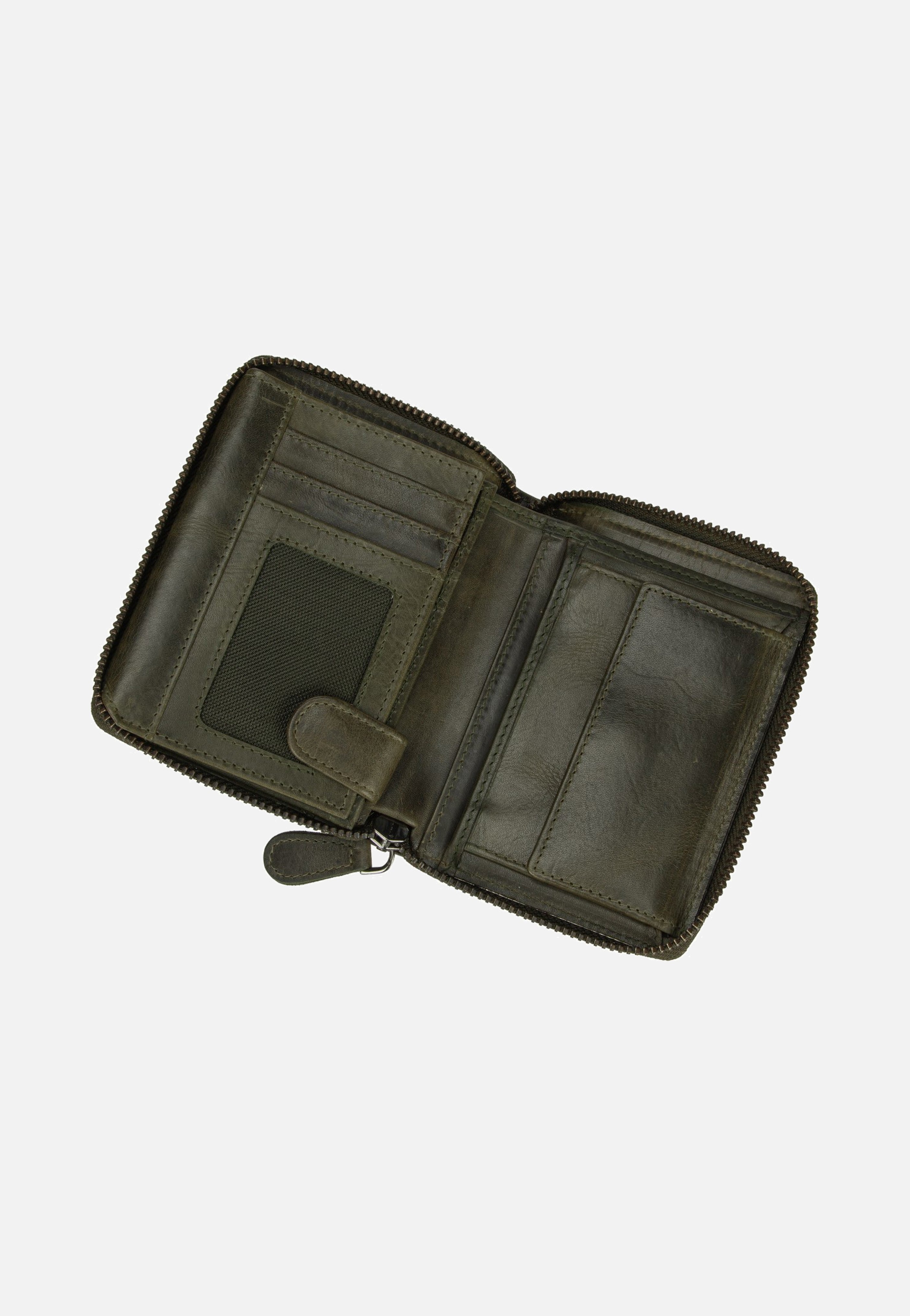 Greenburry Newport Rv-Damenbörse RFID British Green Wallet