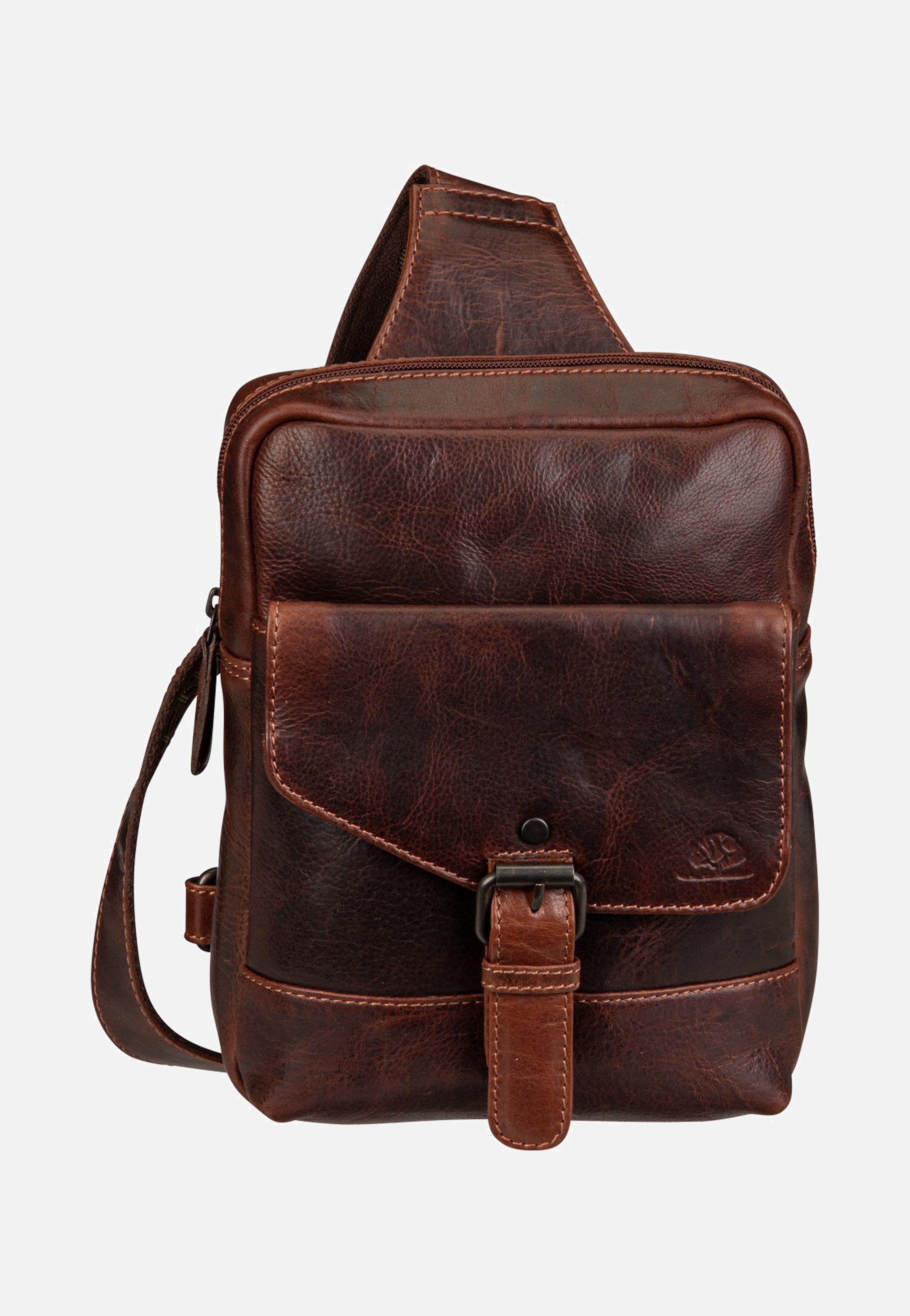 Greenburry - Rugged Body-Crossover Bag III Teak Brown - Sling Bag | Men-Image