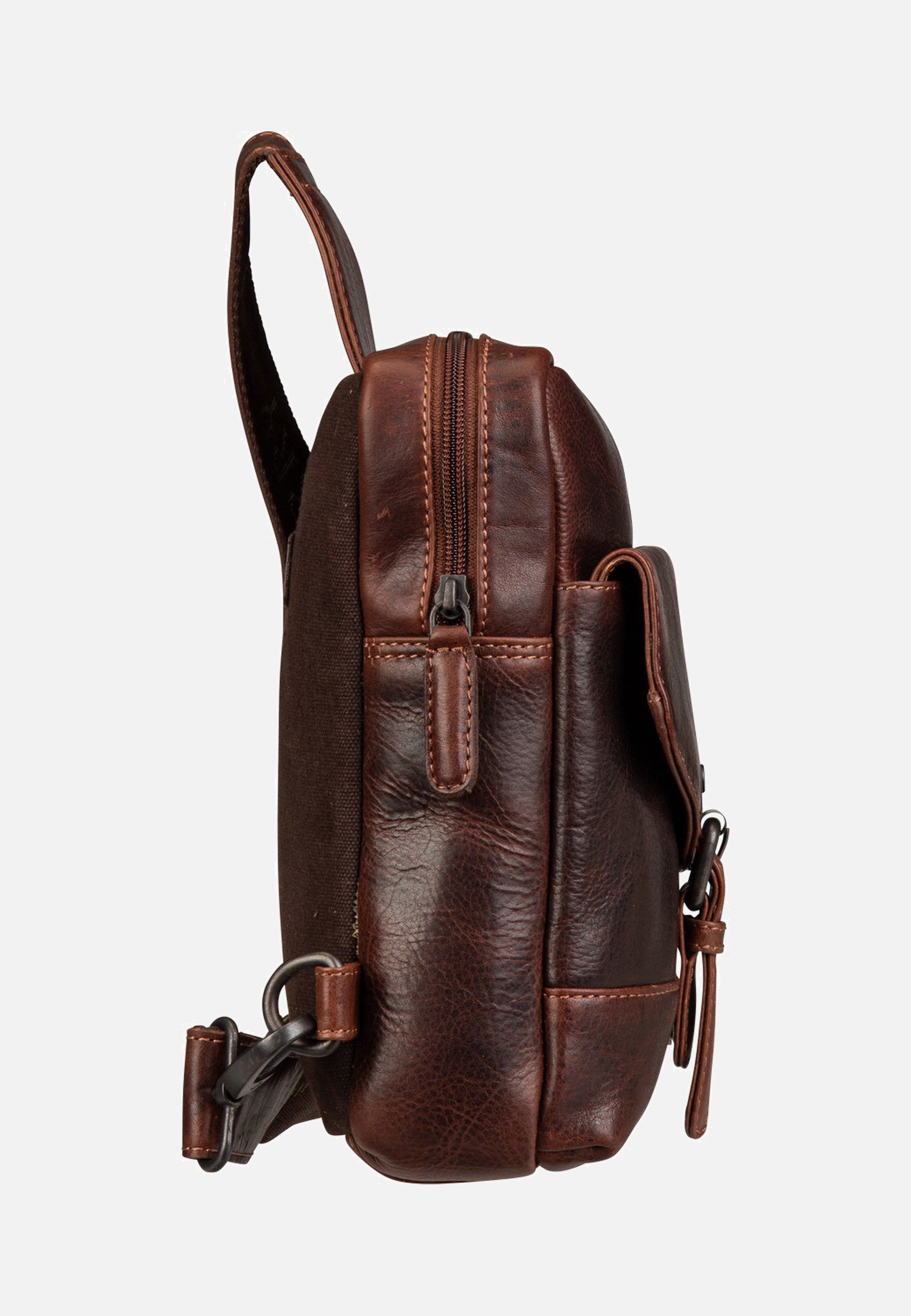 Greenburry - Rugged Body-Crossover Bag III Teak Brown - Sling Bag | Men-Image