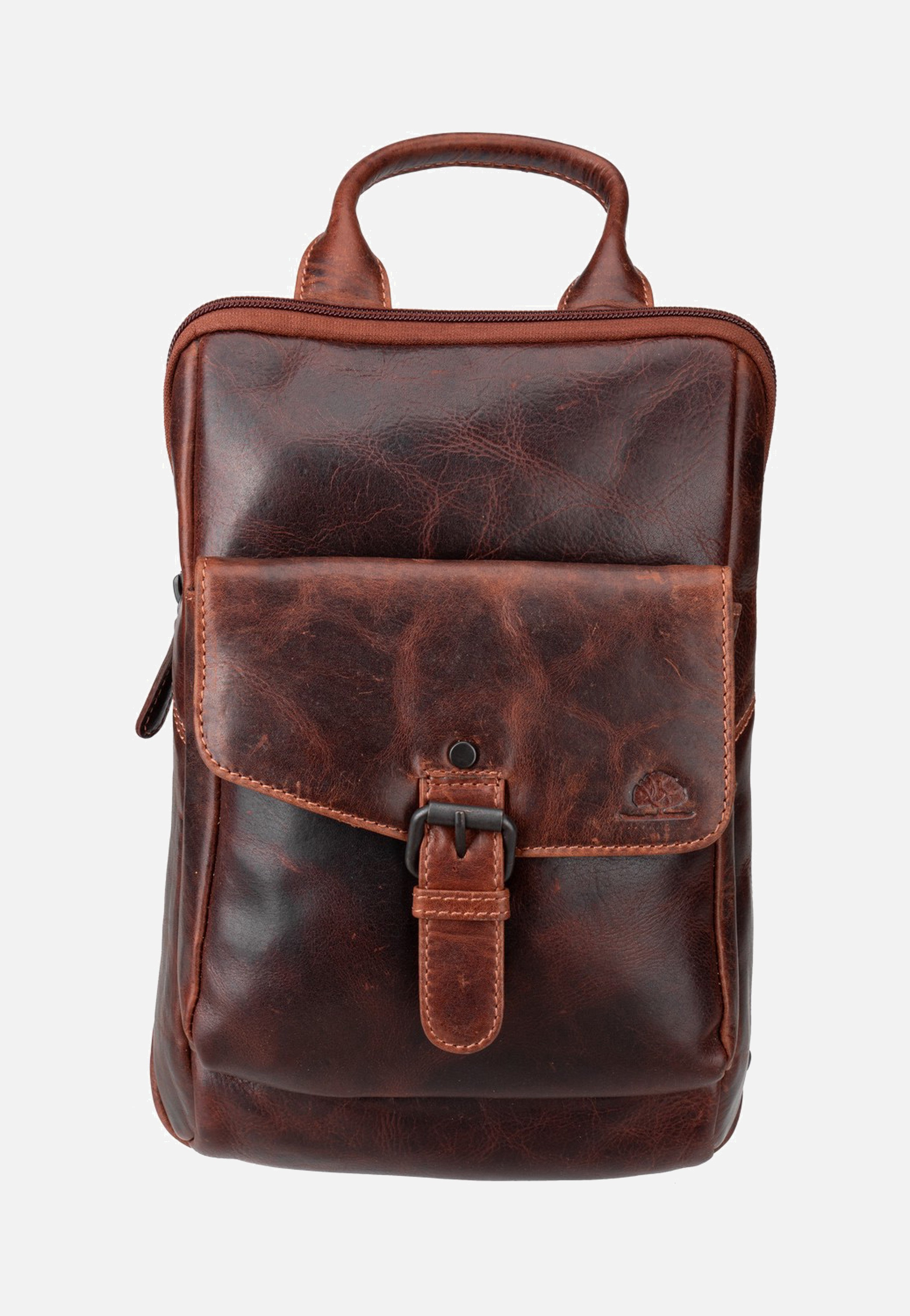 Greenburry - Rugged Body-Crossover Bag I Teak Brown - Crossbody Bag | Neutral-Image