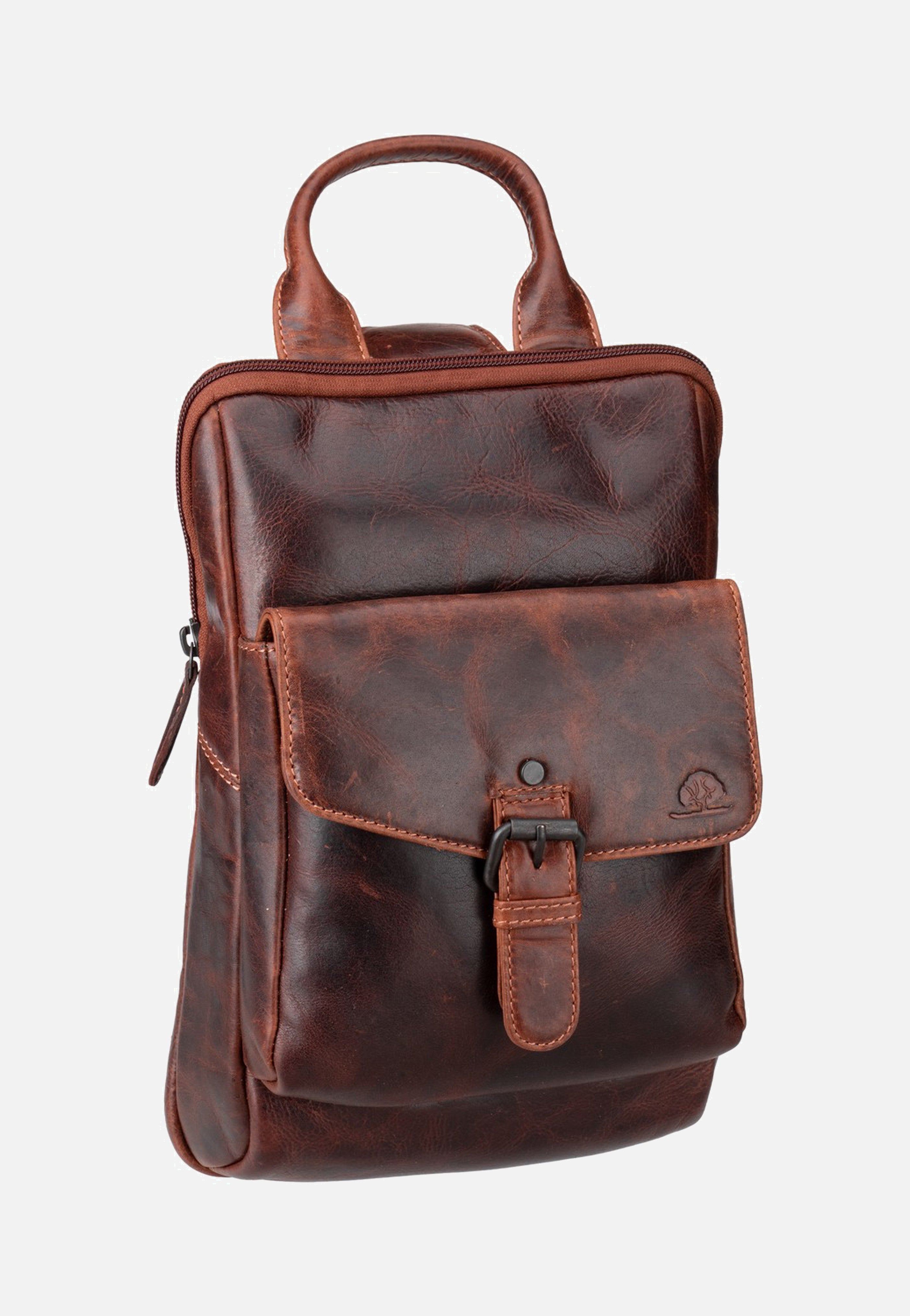 Greenburry - Rugged Body-Crossover Bag I Teak Brown - Crossbody Bag | Neutral-Image