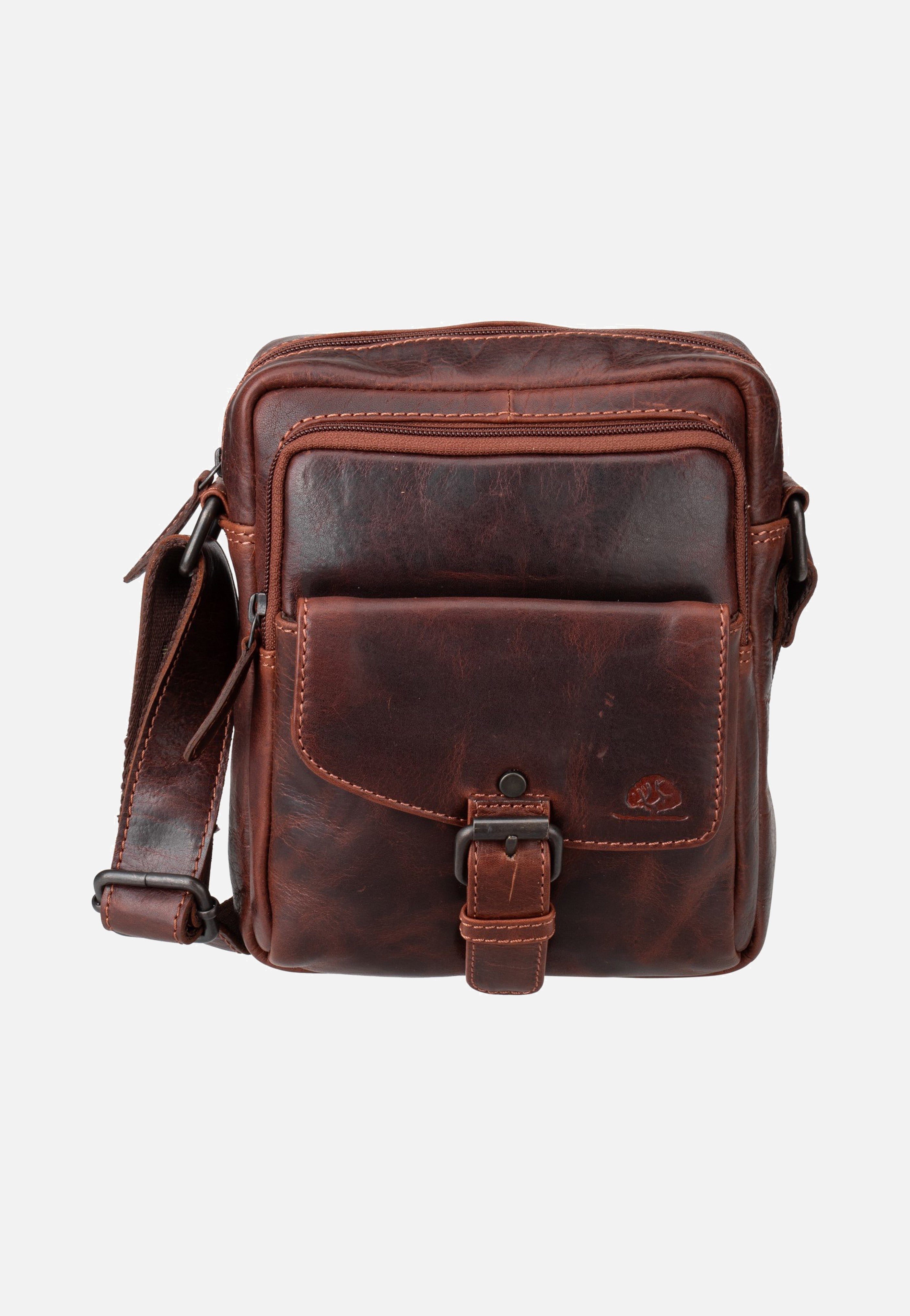 Greenburry Rugged Shoulderbag M Teak Brown Shoulder Bag