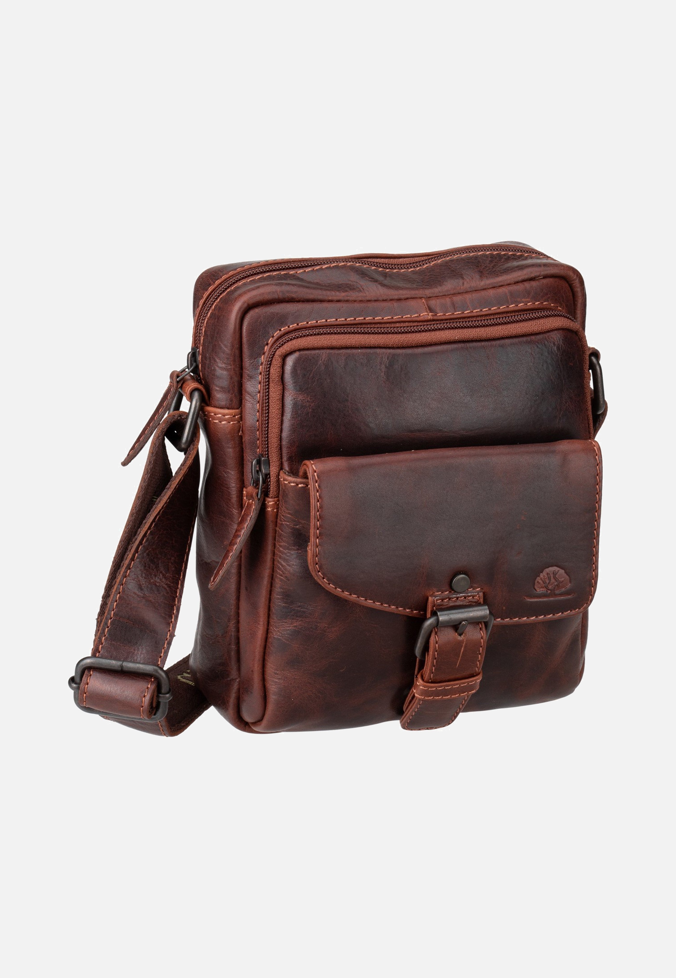 Greenburry Rugged Shoulderbag M Teak Brown Shoulder Bag