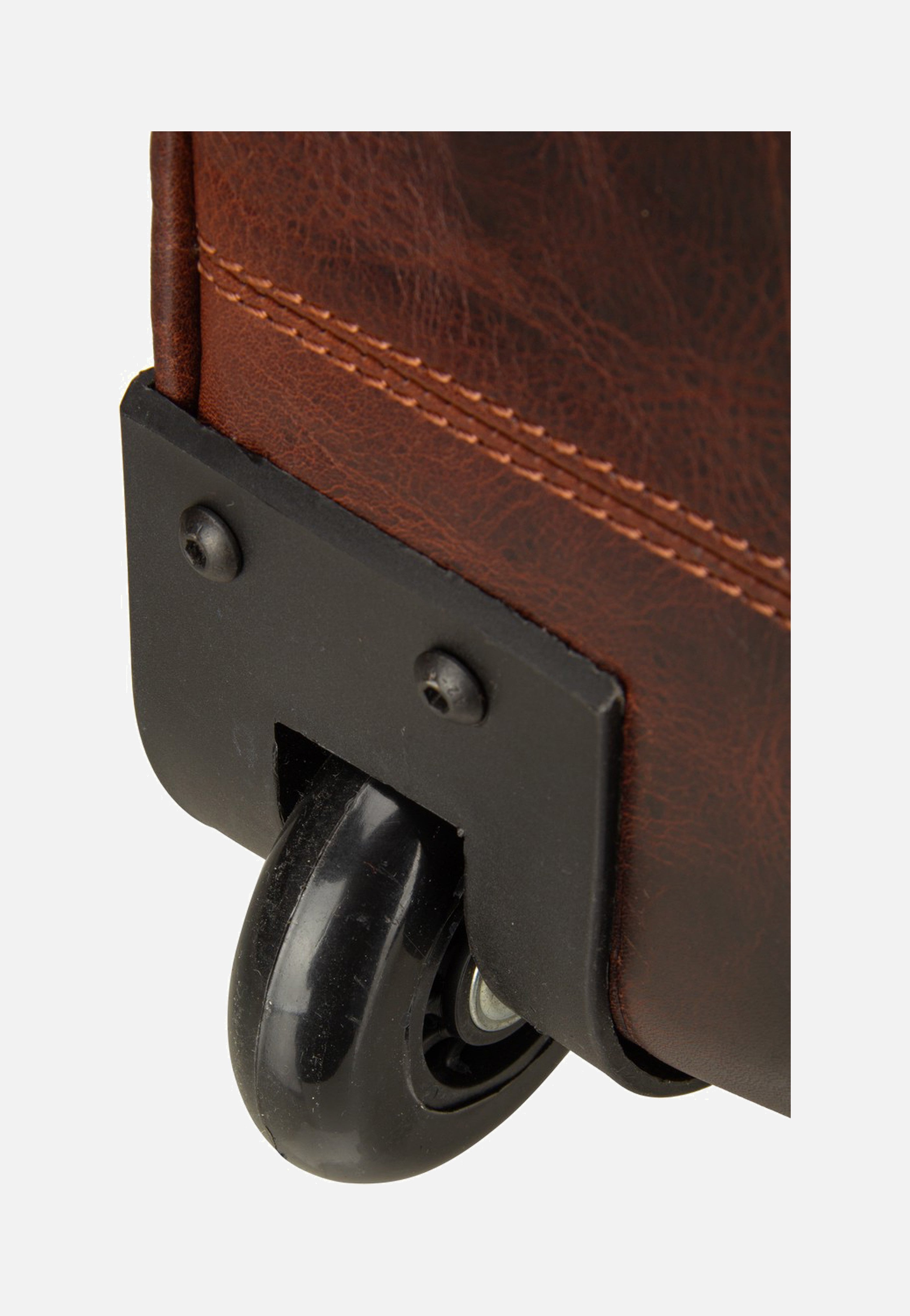 Greenburry Rugged Trolley Traveller Teak Brown Travel Bag