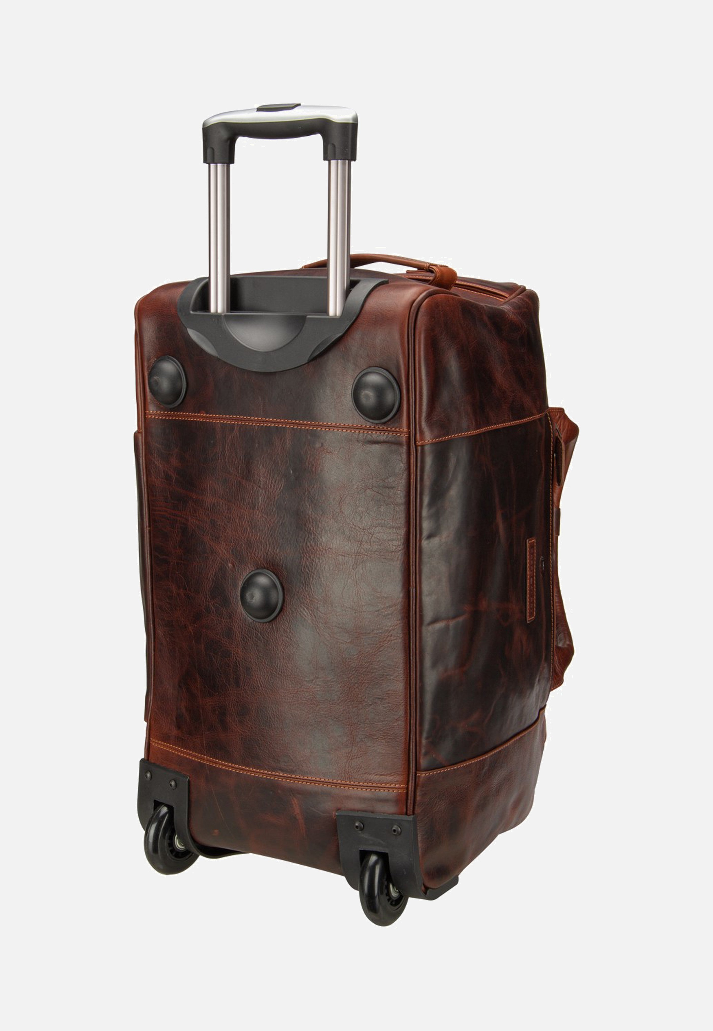 Greenburry Rugged Trolley Traveller Teak Brown Travel Bag