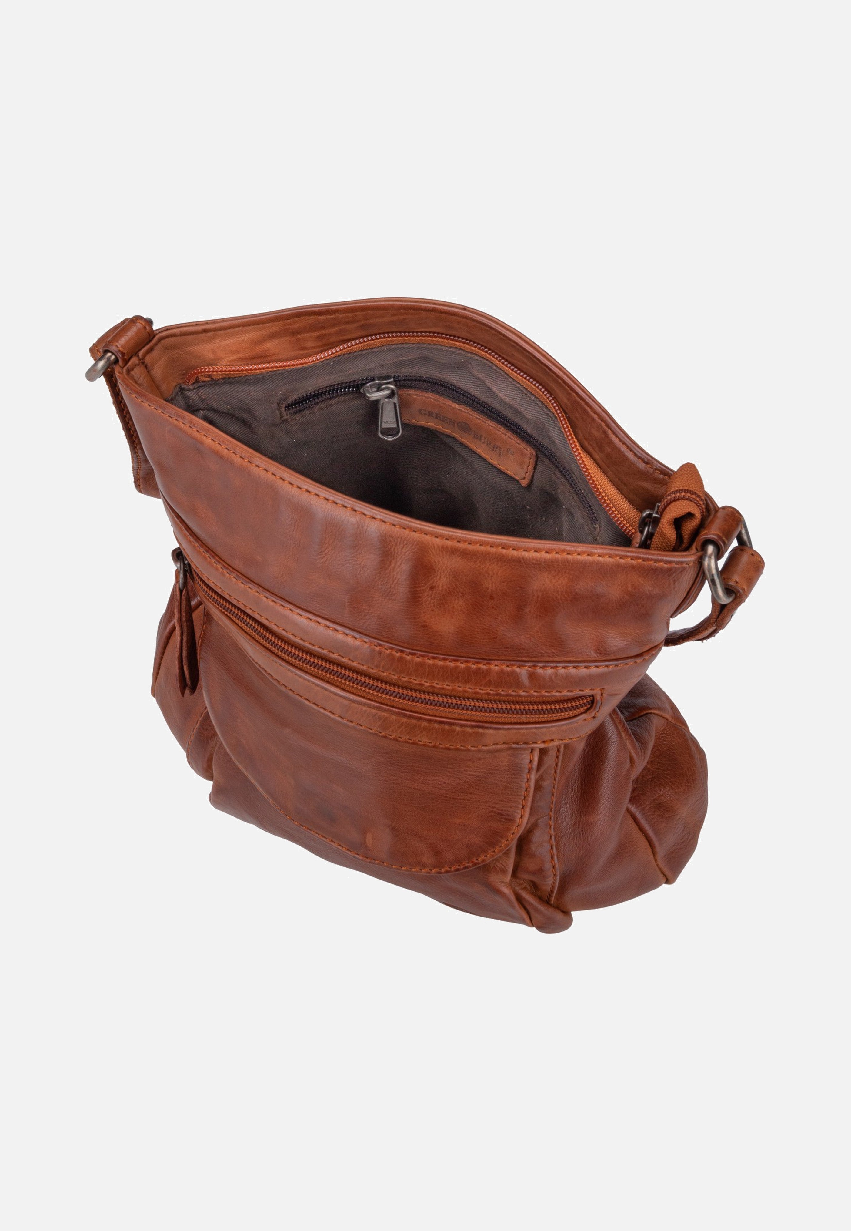 Greenburry Torro Lavado 1323 Peanut Nut Crossbody Bag