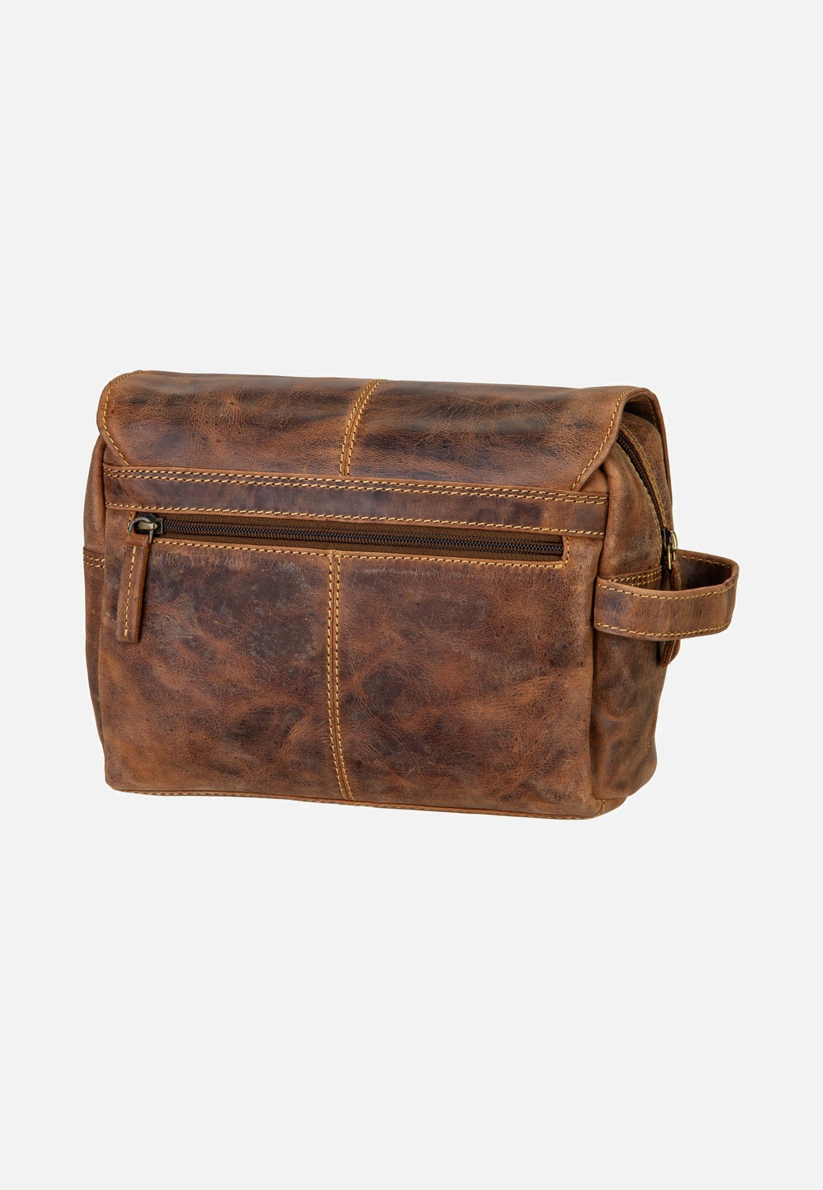Greenburry Vintage 1737M Leder Sattelbraun Bolsa de aseo