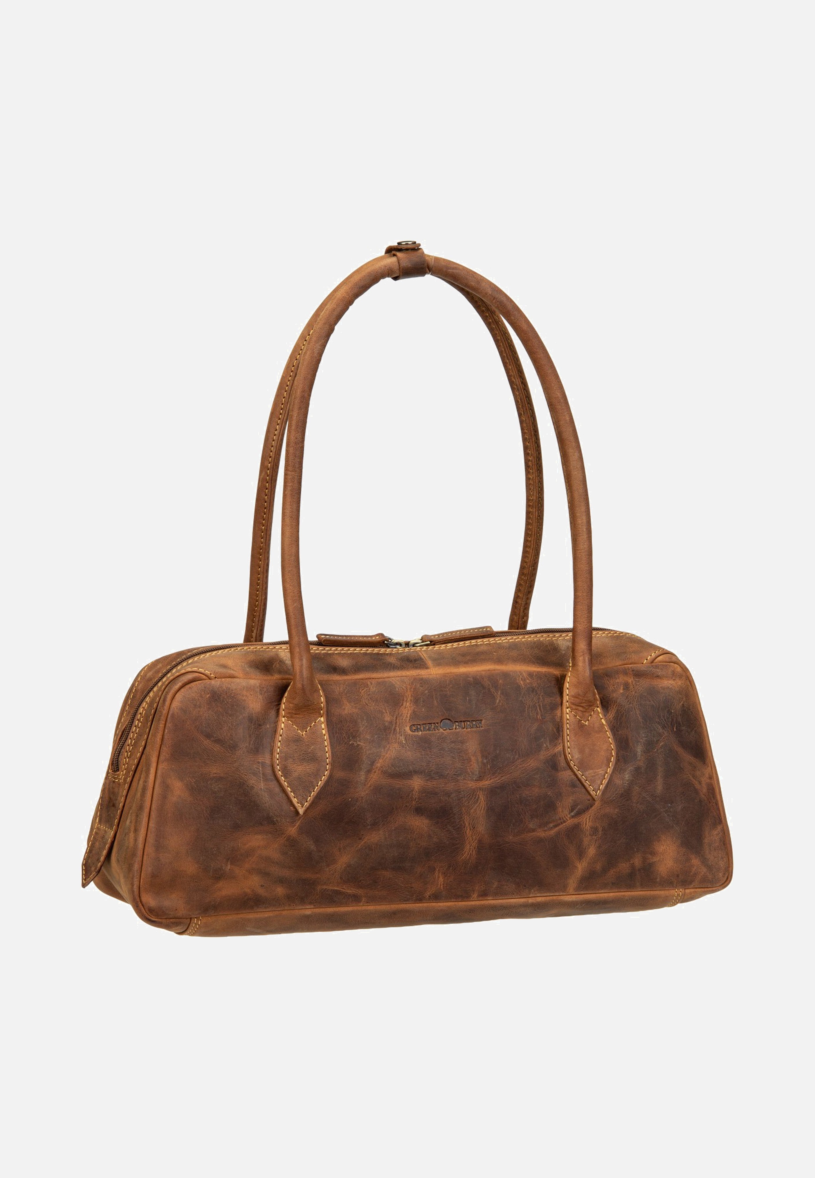 Greenburry Vintage East/West Umhängetasche Sattelbraun Shoulder Bag