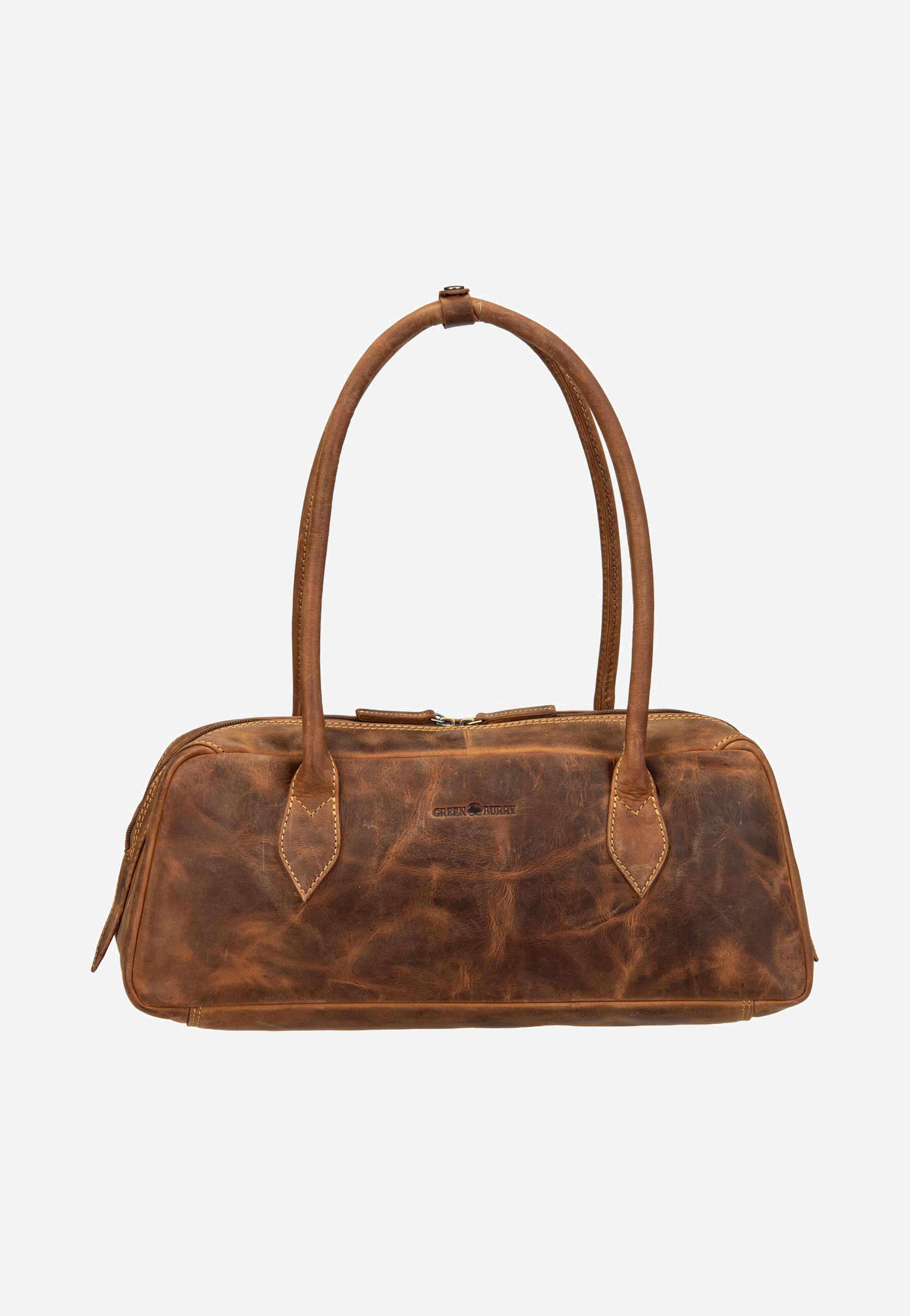Greenburry Vintage East/West Umhängetasche Sattelbraun Shoulder Bag