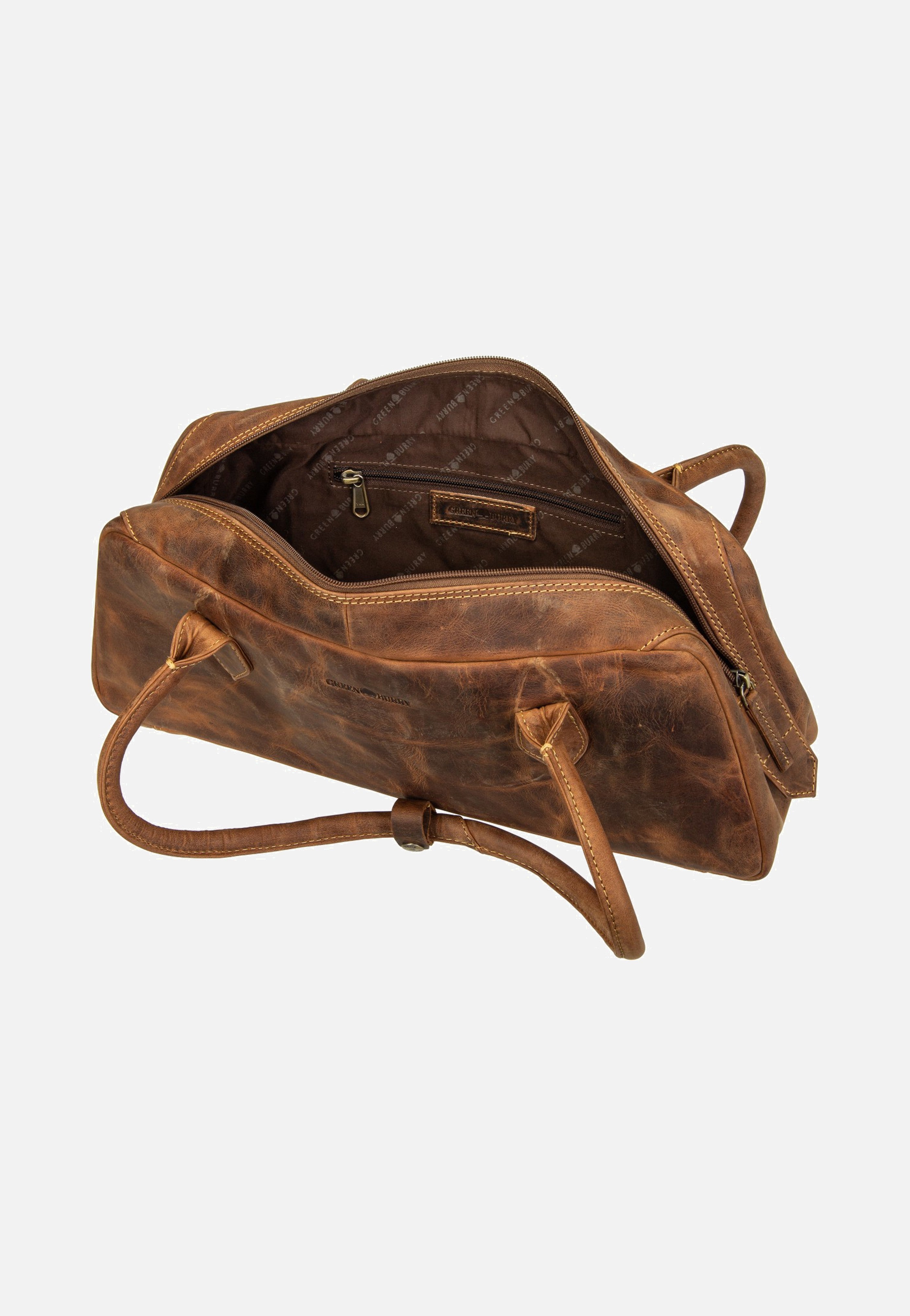Greenburry Vintage East/West Umhängetasche Sattelbraun Shoulder Bag