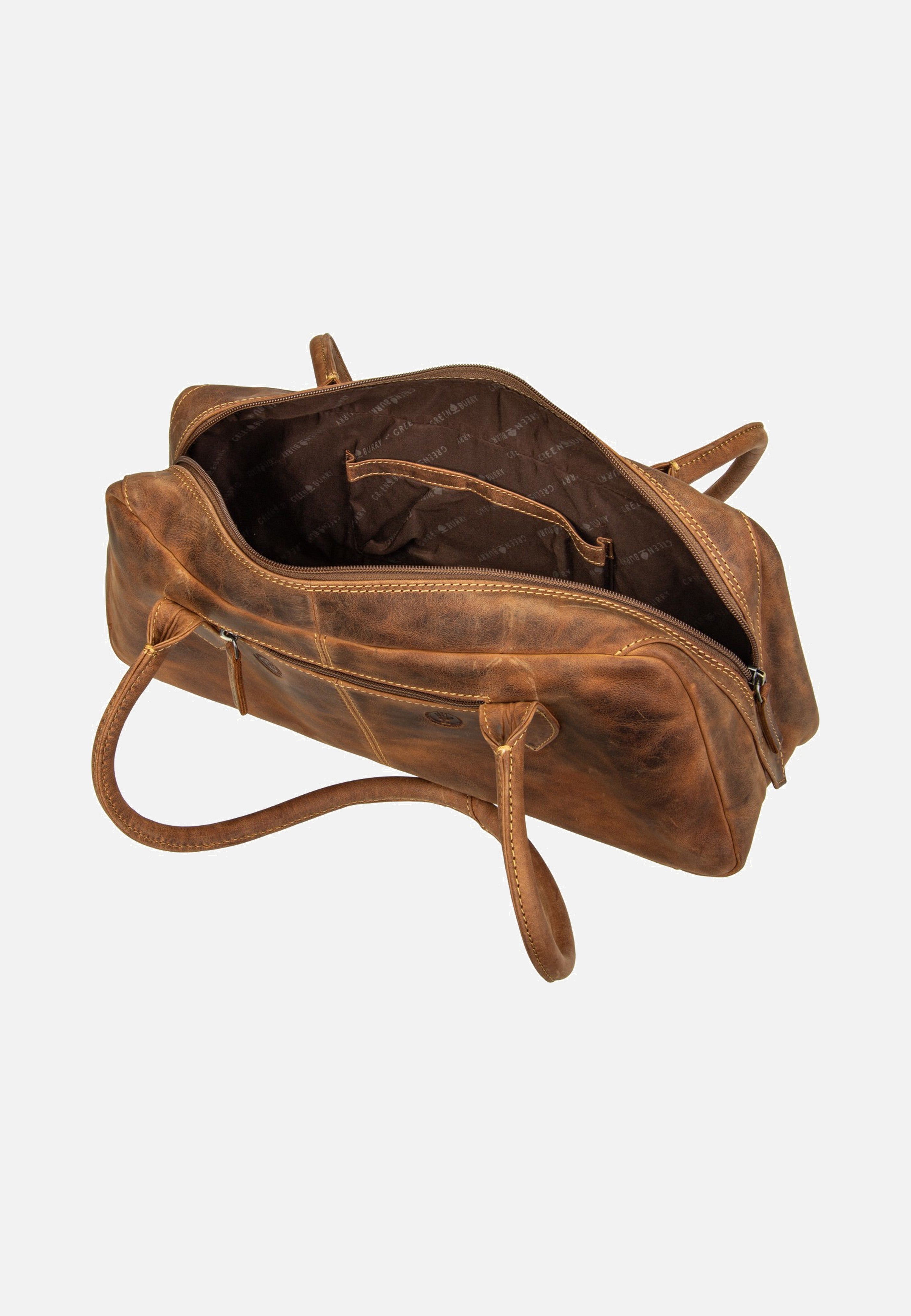Greenburry Vintage East/West Umhängetasche Sattelbraun Shoulder Bag