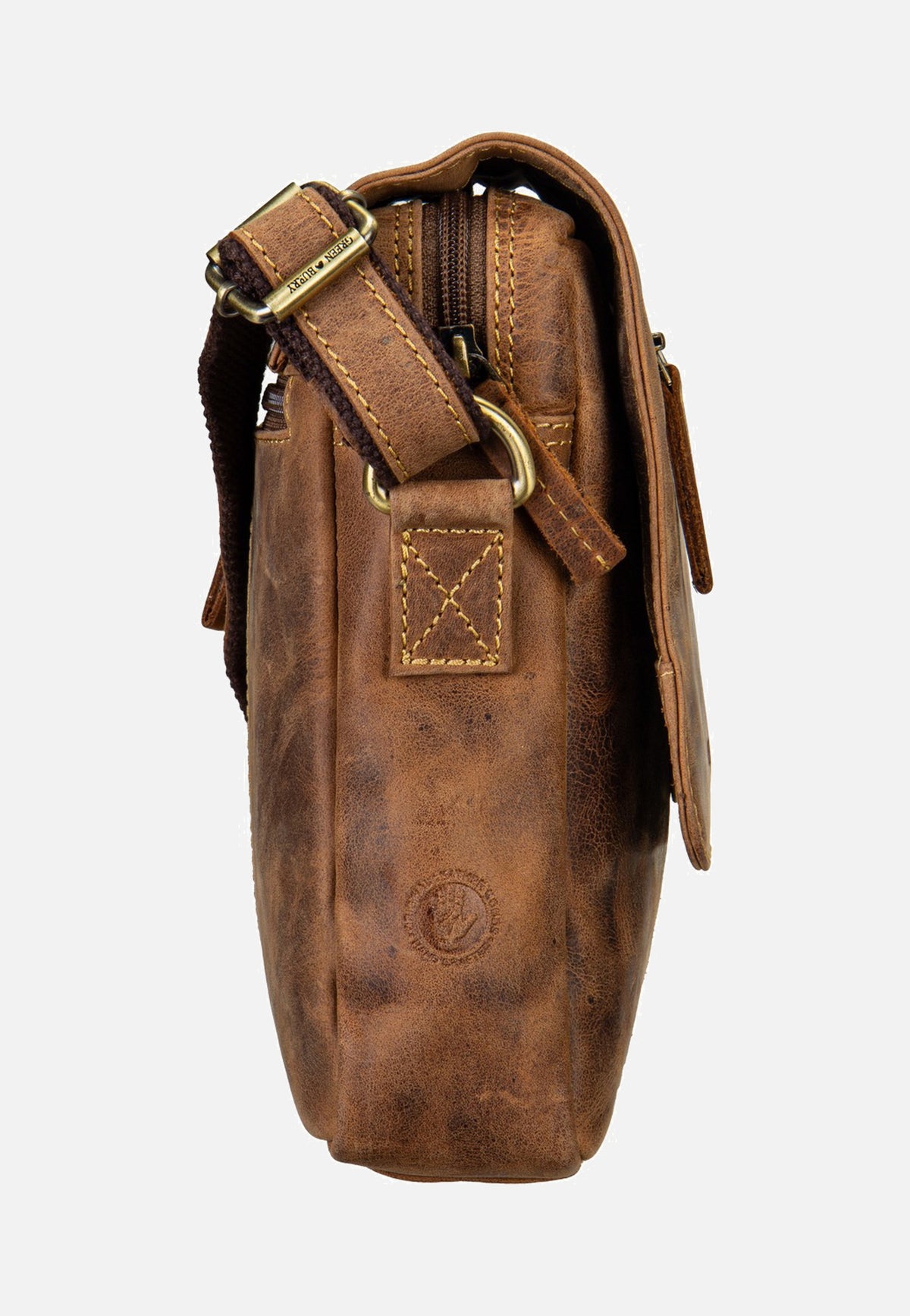 Greenburry Vintage Revolver Small Sattelbraun Crossbody Bag