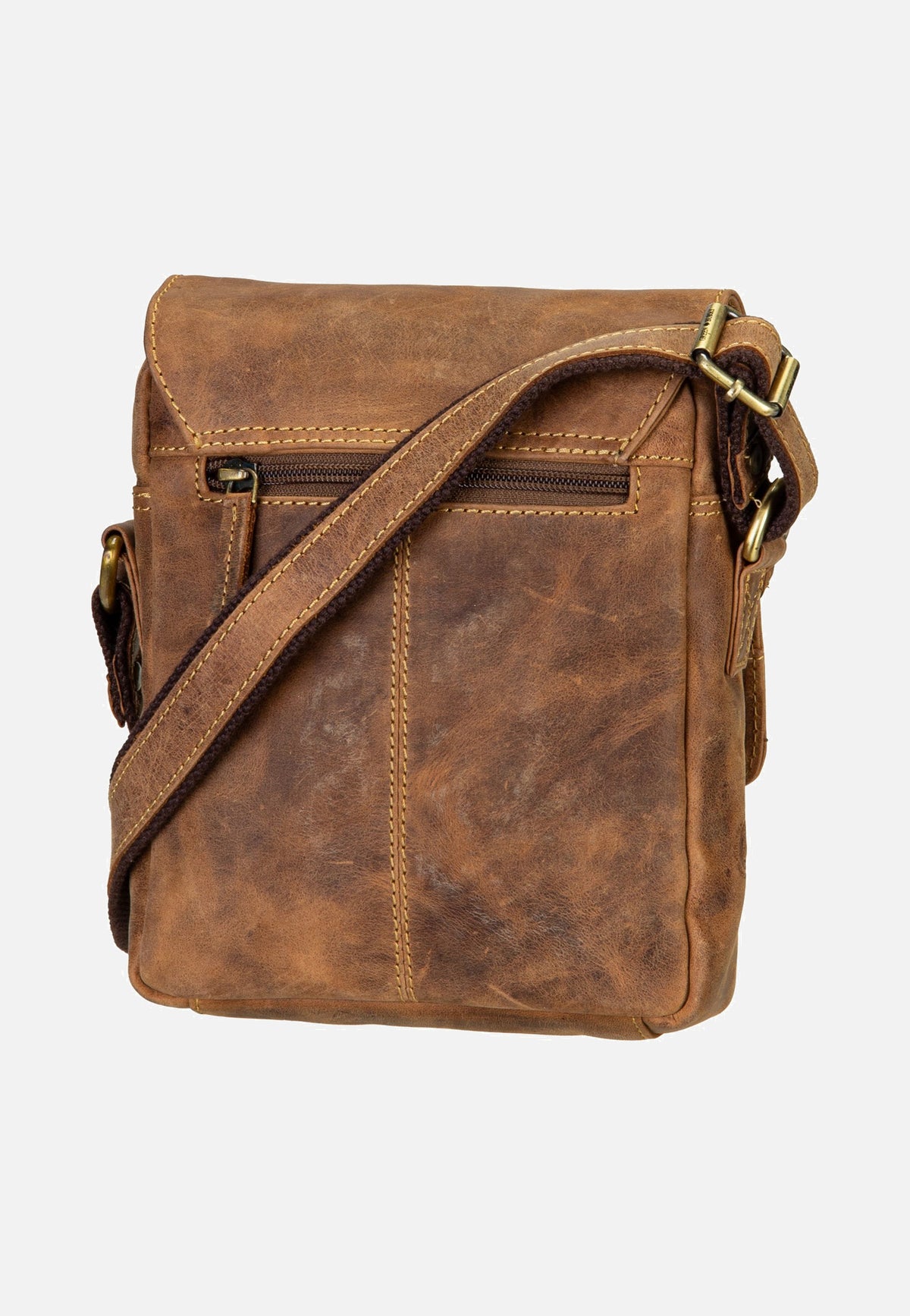 Greenburry Vintage Revolver Small Sattelbraun Crossbody Bag