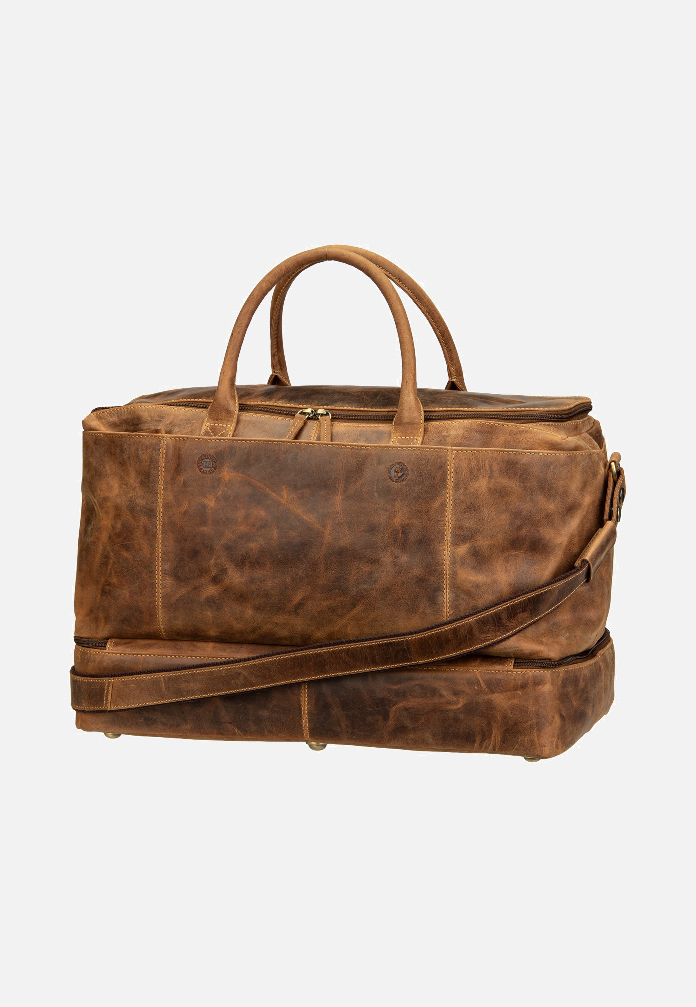 Greenburry Vintage Traveller Leder Sattelbraun Weekender
