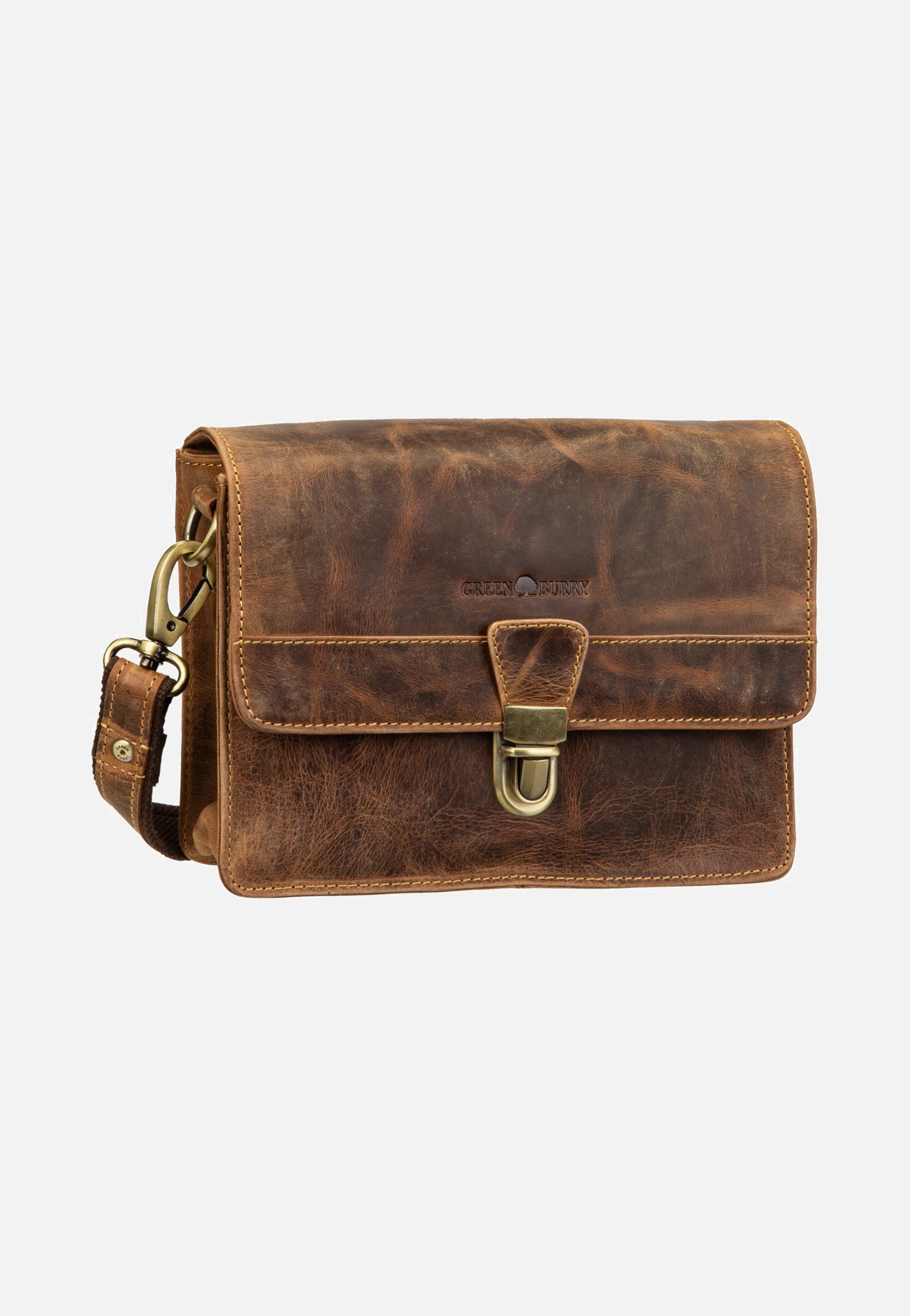 Greenburry Vintage Umhängetasche 1440 Sattelbraun Crossbody Bag