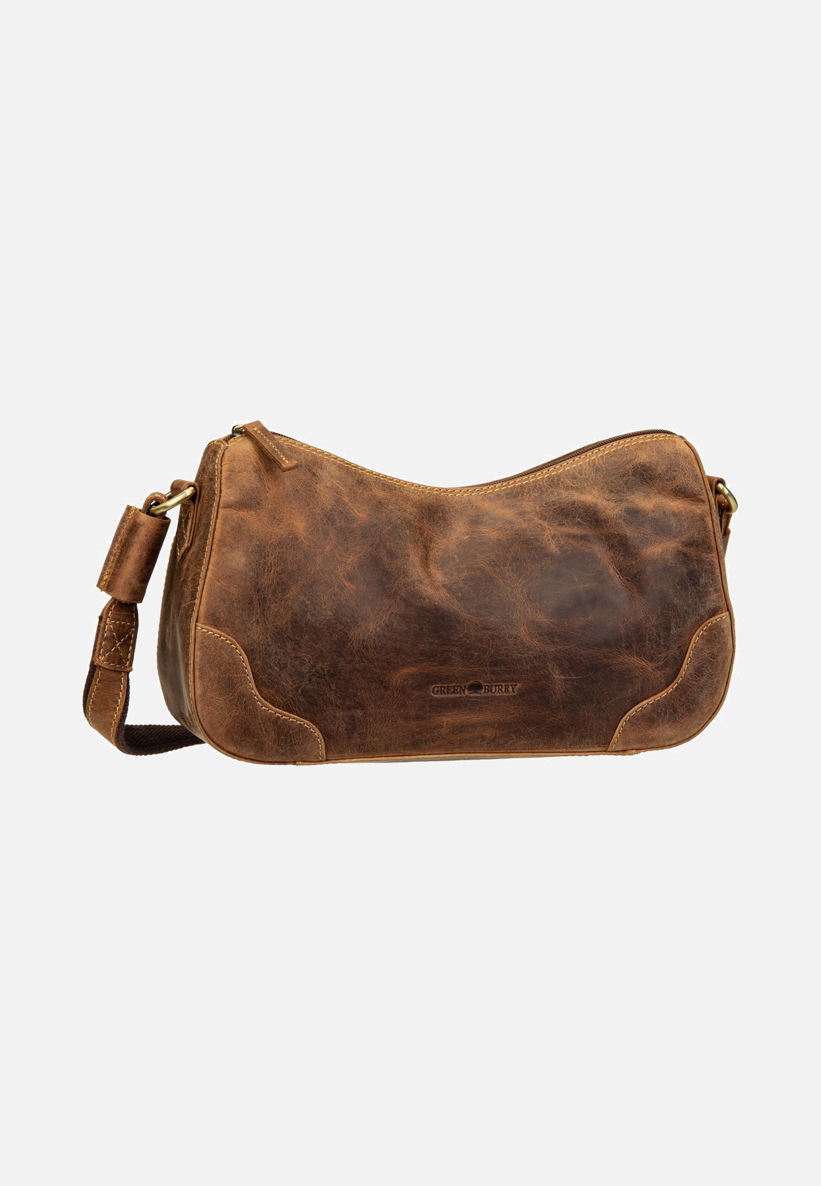 Greenburry Vintage Umhängetasche 1442 Sattelbraun Shoulder Bag