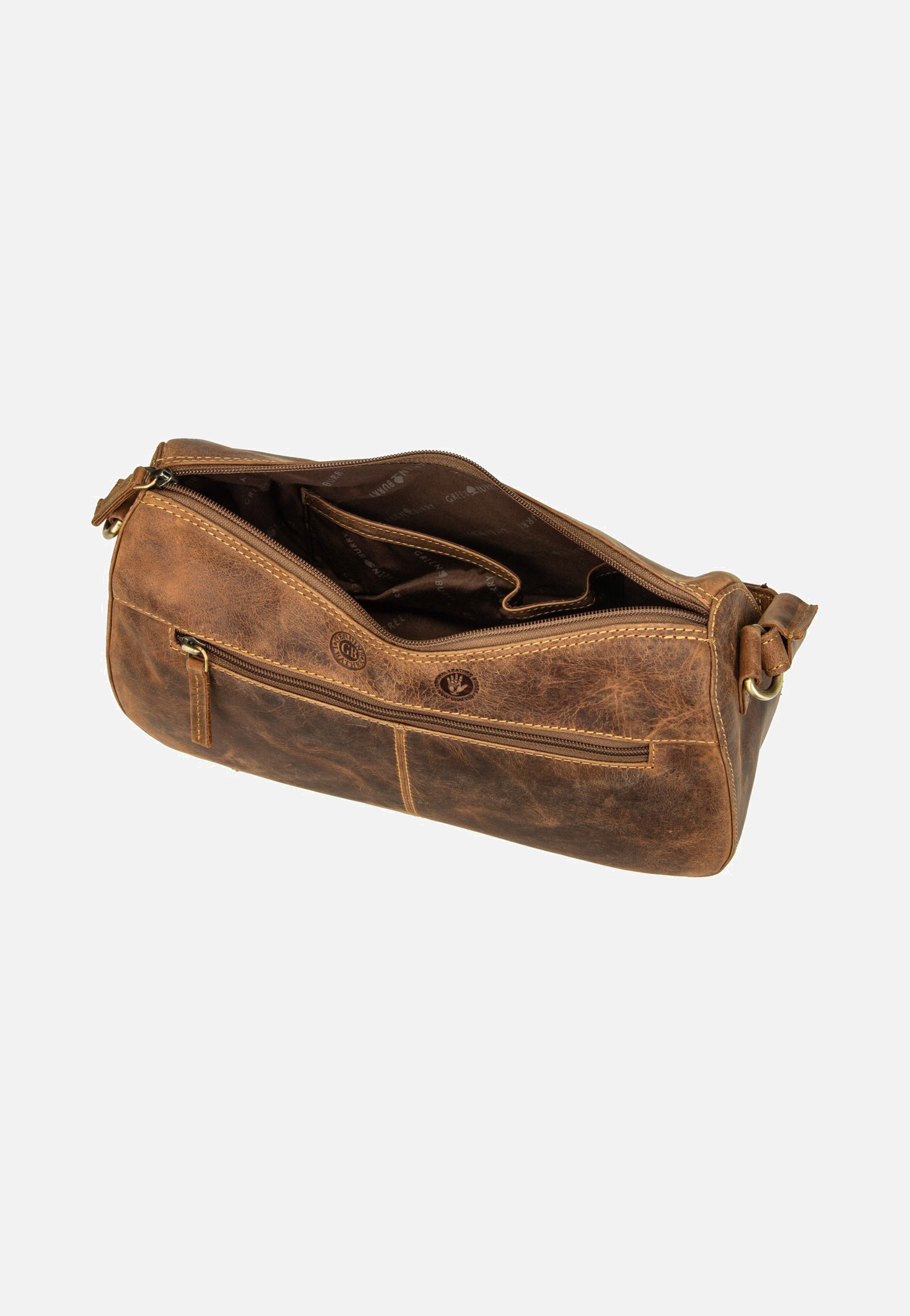 Greenburry Vintage Umhängetasche 1442 Sattelbraun Shoulder Bag