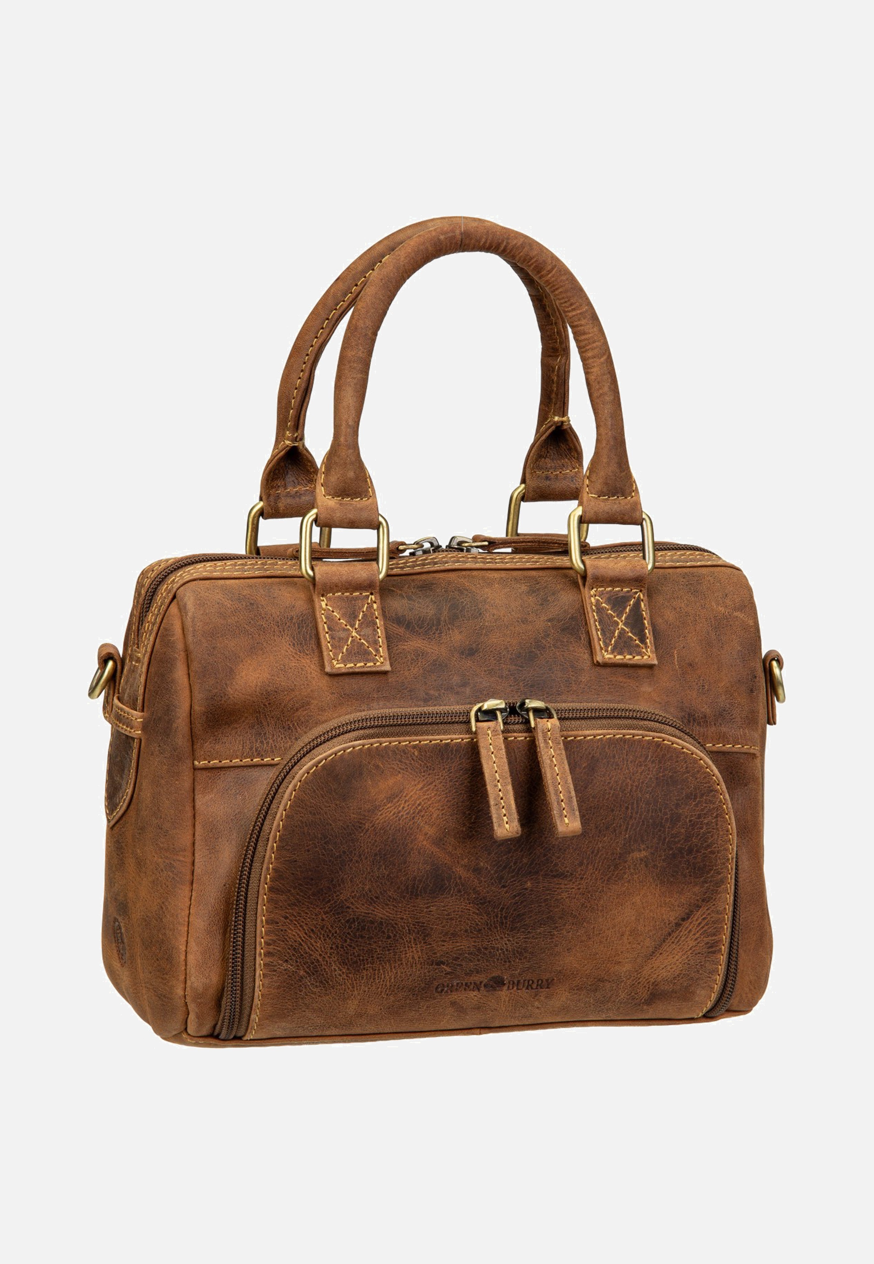 Greenburry Vintage Umhängetasche 1445 Sattelbraun Tote Bag