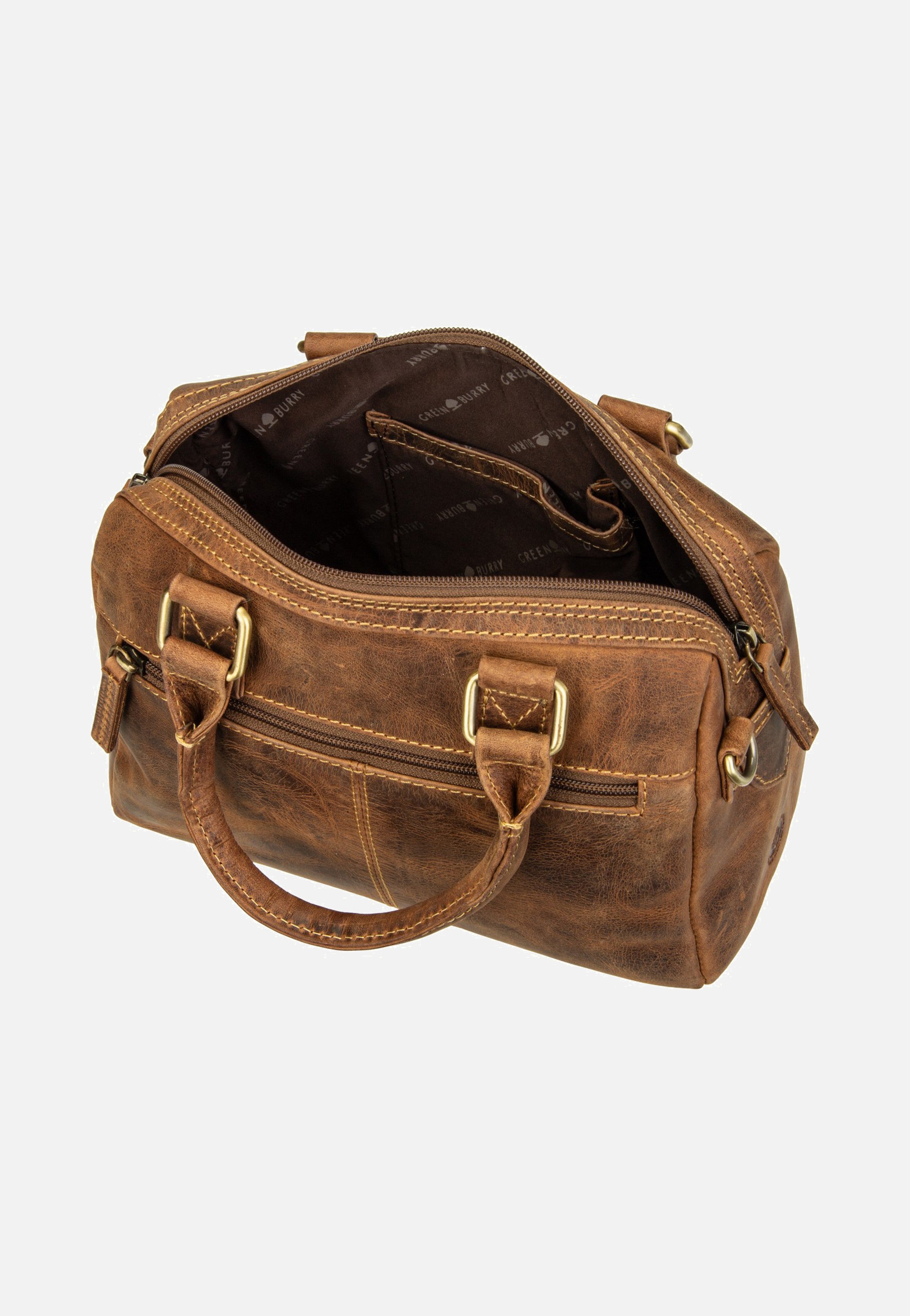 Greenburry Vintage Umhängetasche 1445 Sattelbraun Tote Bag