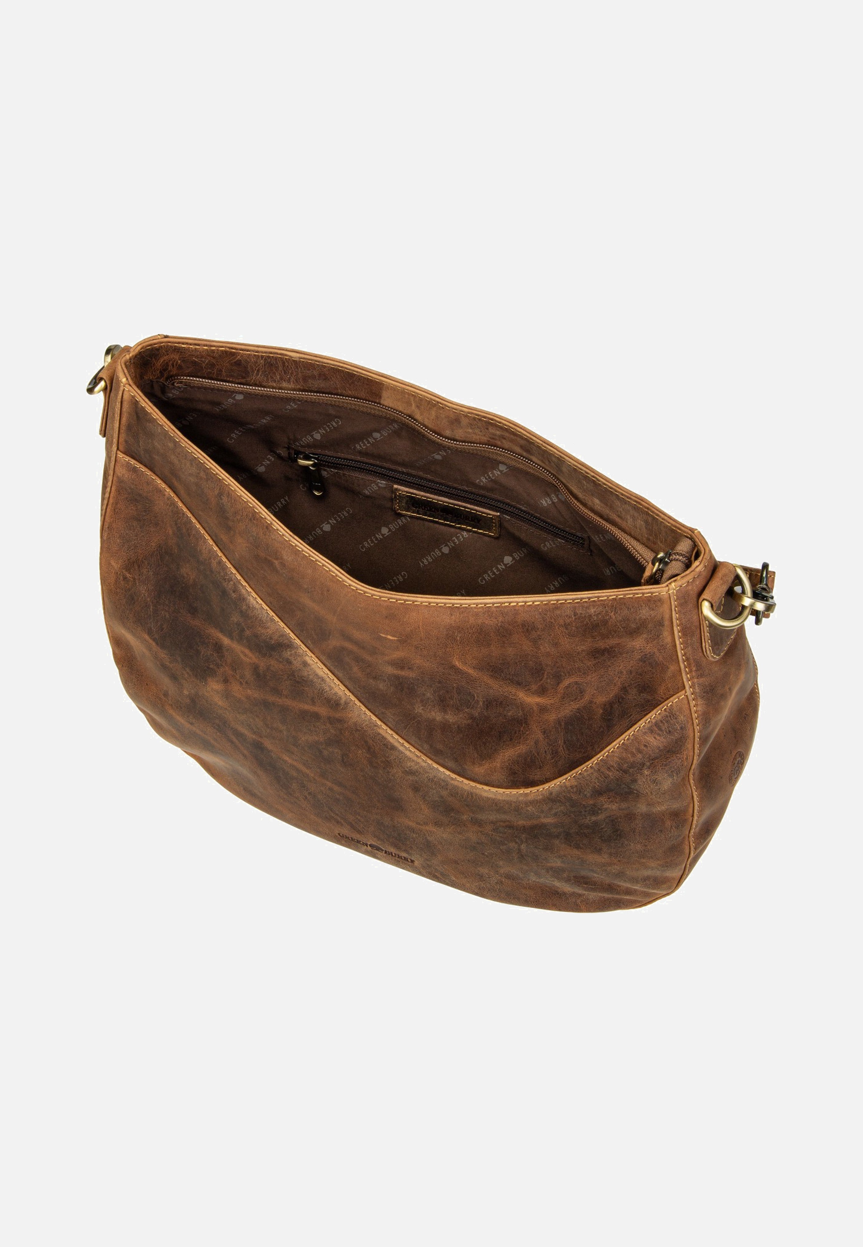 Greenburry Vintage Wave Hobo Sattelbraun Hobo Bag