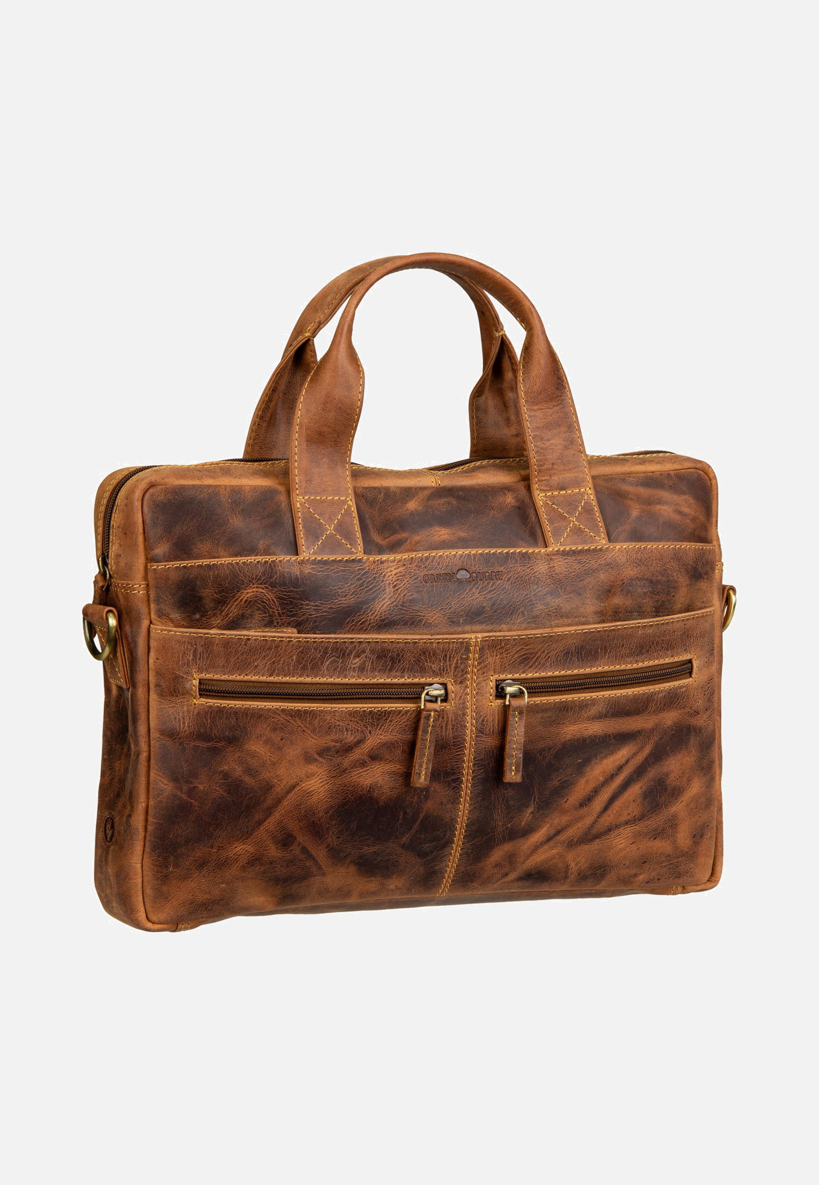 Greenburry Vintage Businessmappe Small Sattelbraun Briefcase