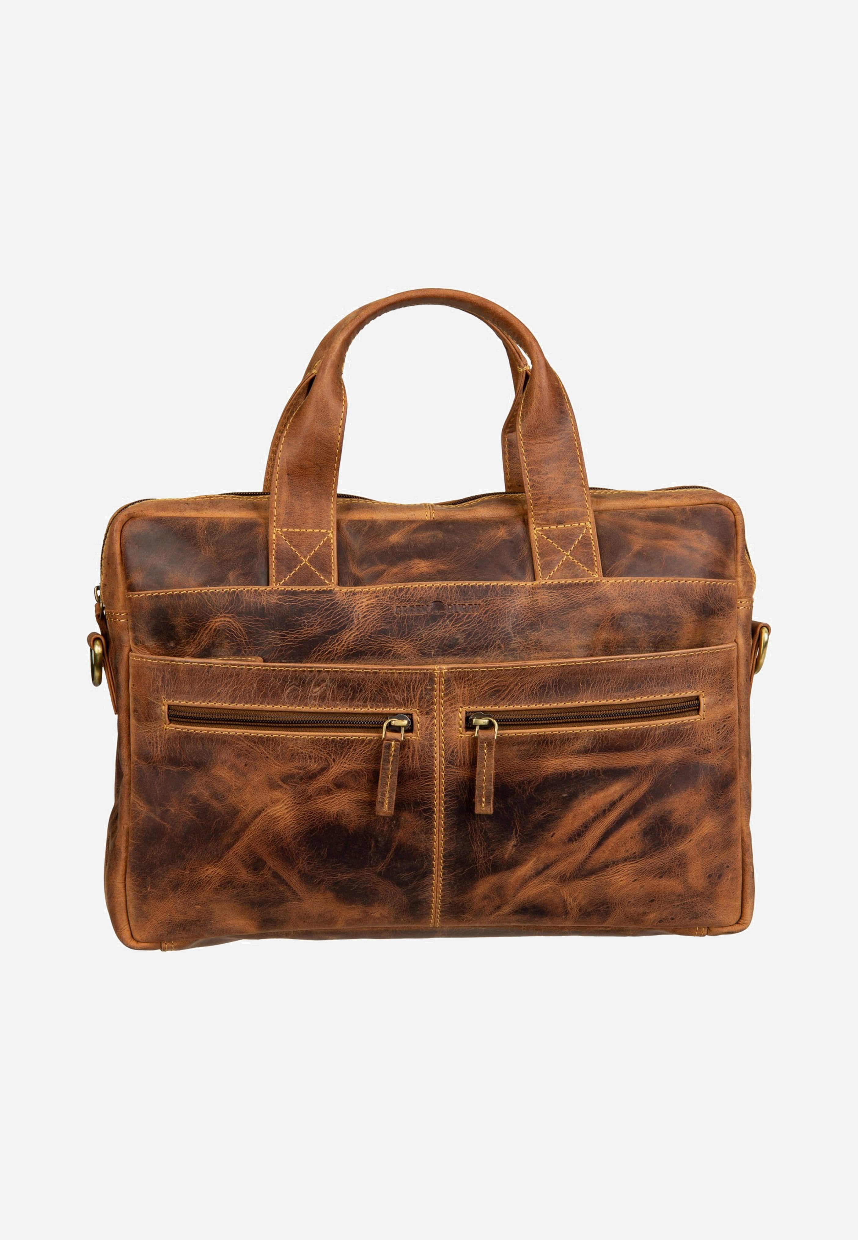 Greenburry Vintage Businessmappe Small Sattelbraun Briefcase