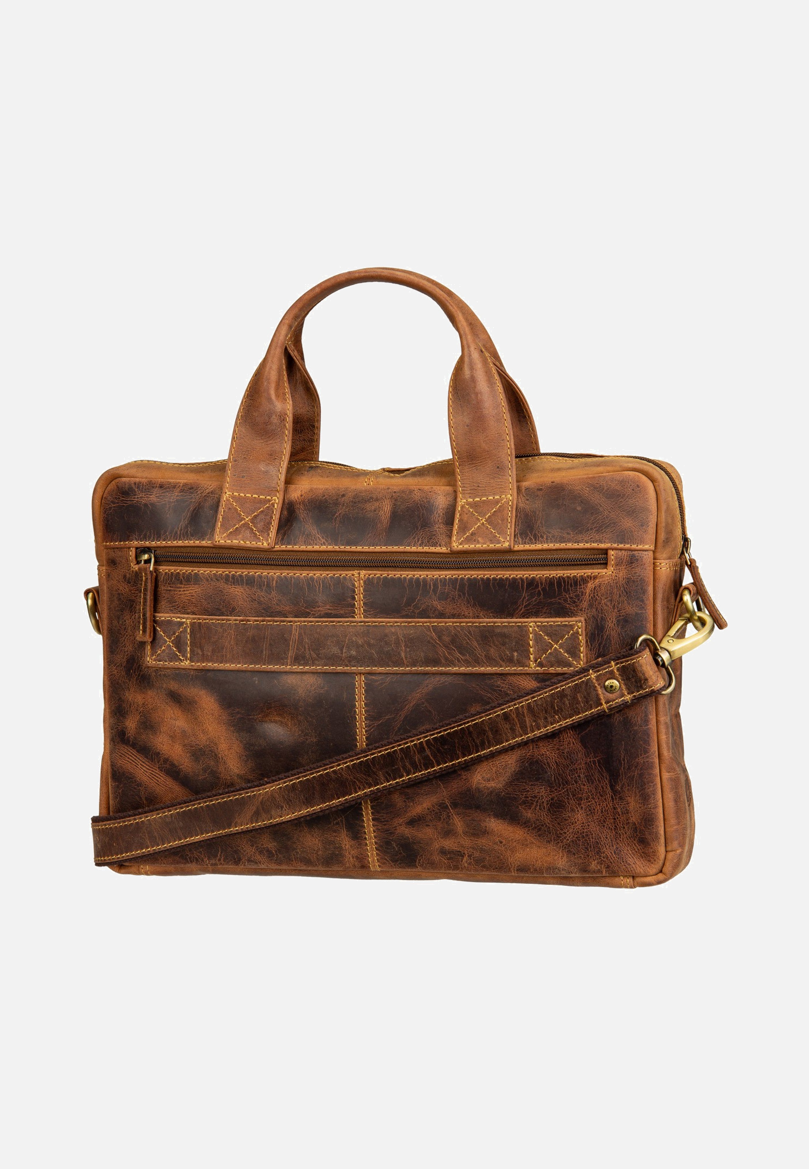 Greenburry Vintage Businessmappe Small Sattelbraun Briefcase