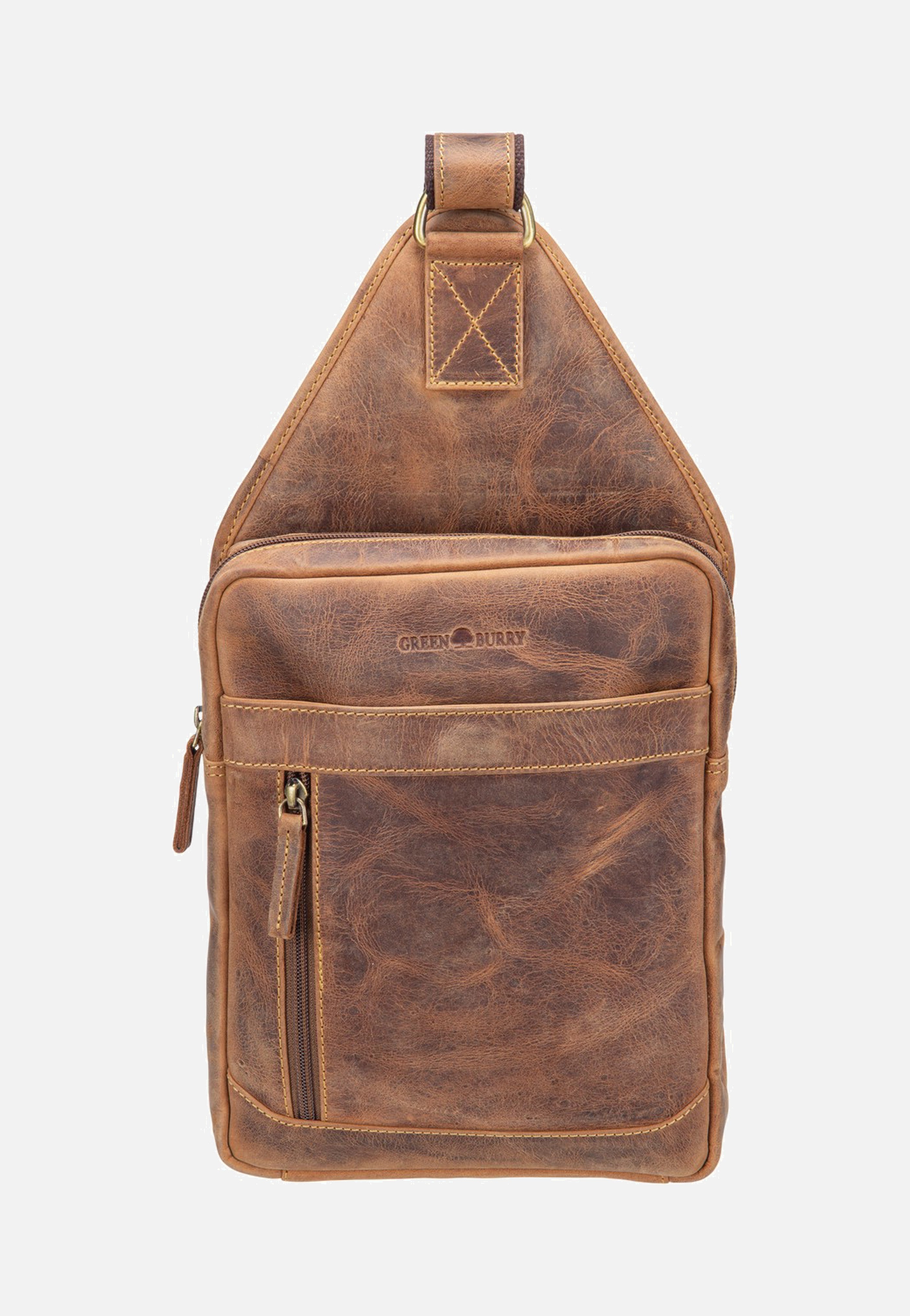 Greenburry Vintage Crossbody Sattelbraun Crossbody Bag