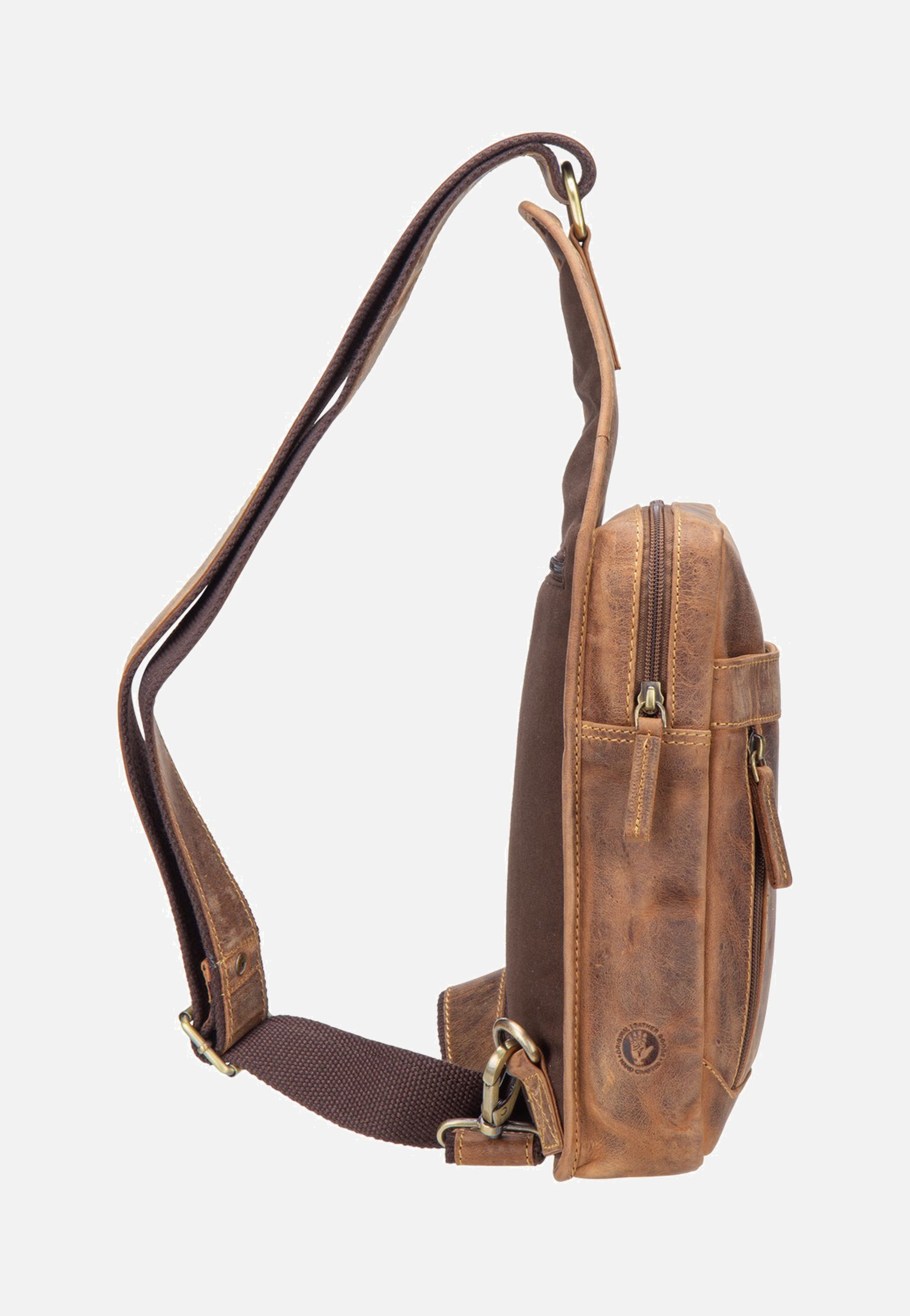 Greenburry Vintage Crossbody Sattelbraun Crossbody Bag