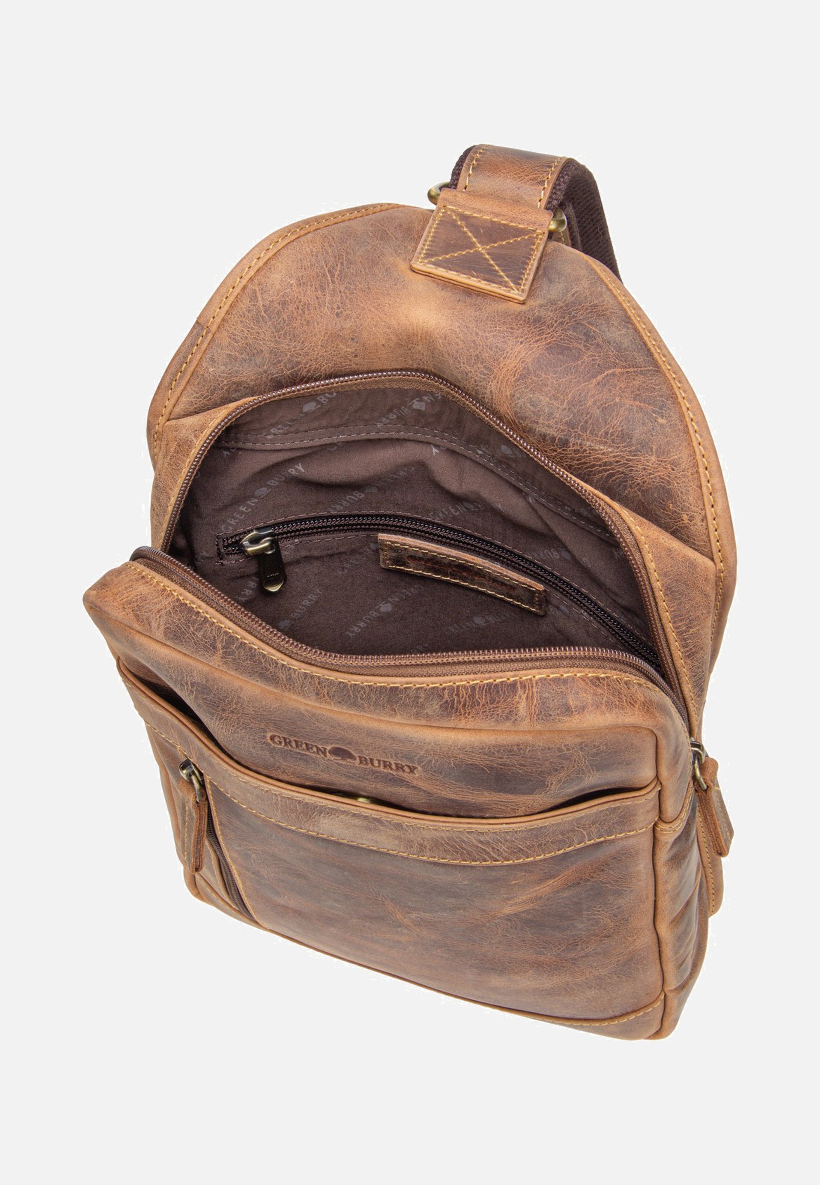 Greenburry Vintage Crossbody Sattelbraun Crossbody Bag