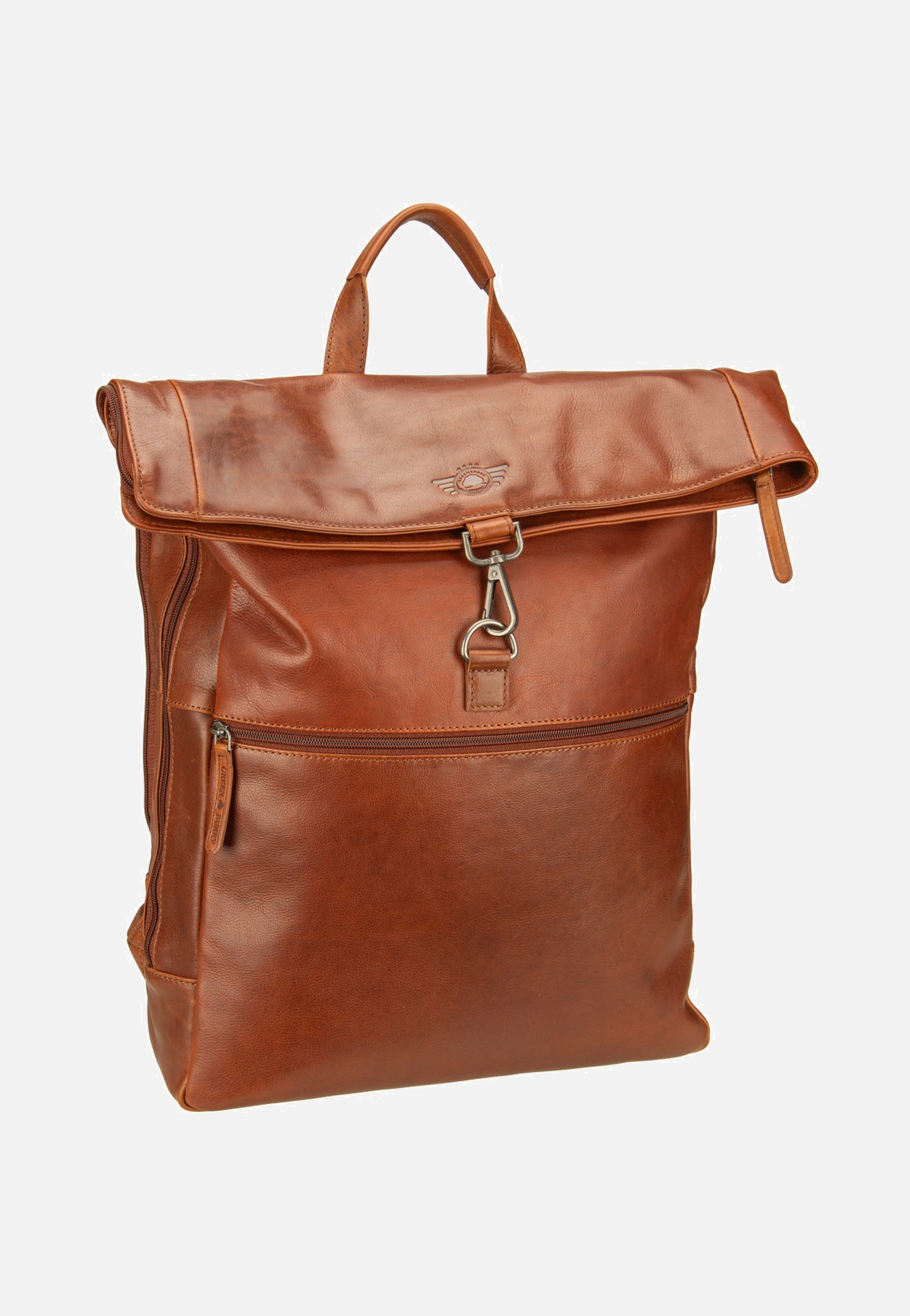 Greenburry Waxy Vintage Laptoprucksack Tobacco Nut Backpack