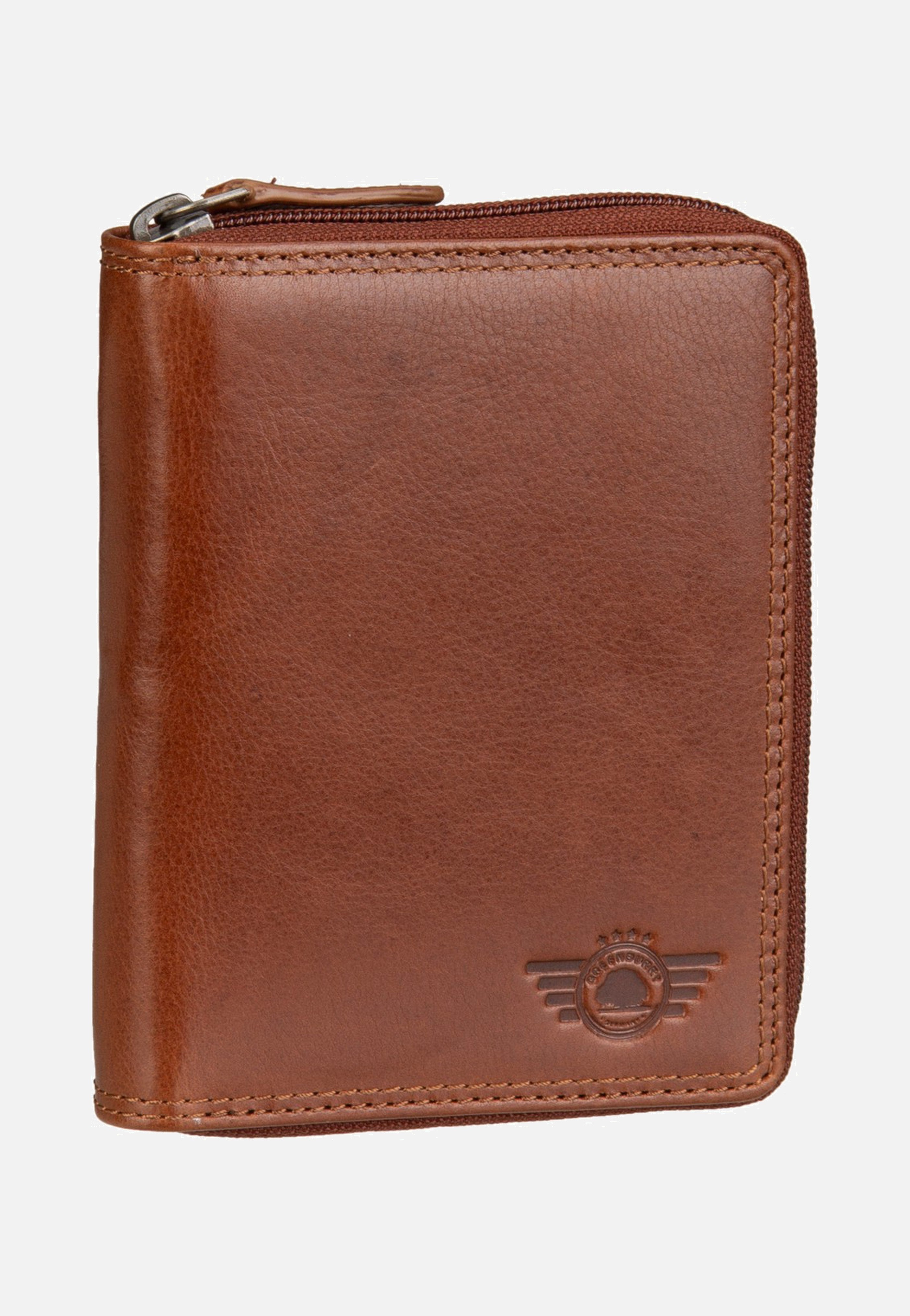 Greenburry Waxy Vintage Rv-Kombibörse RFID Tobacco Nut Wallet
