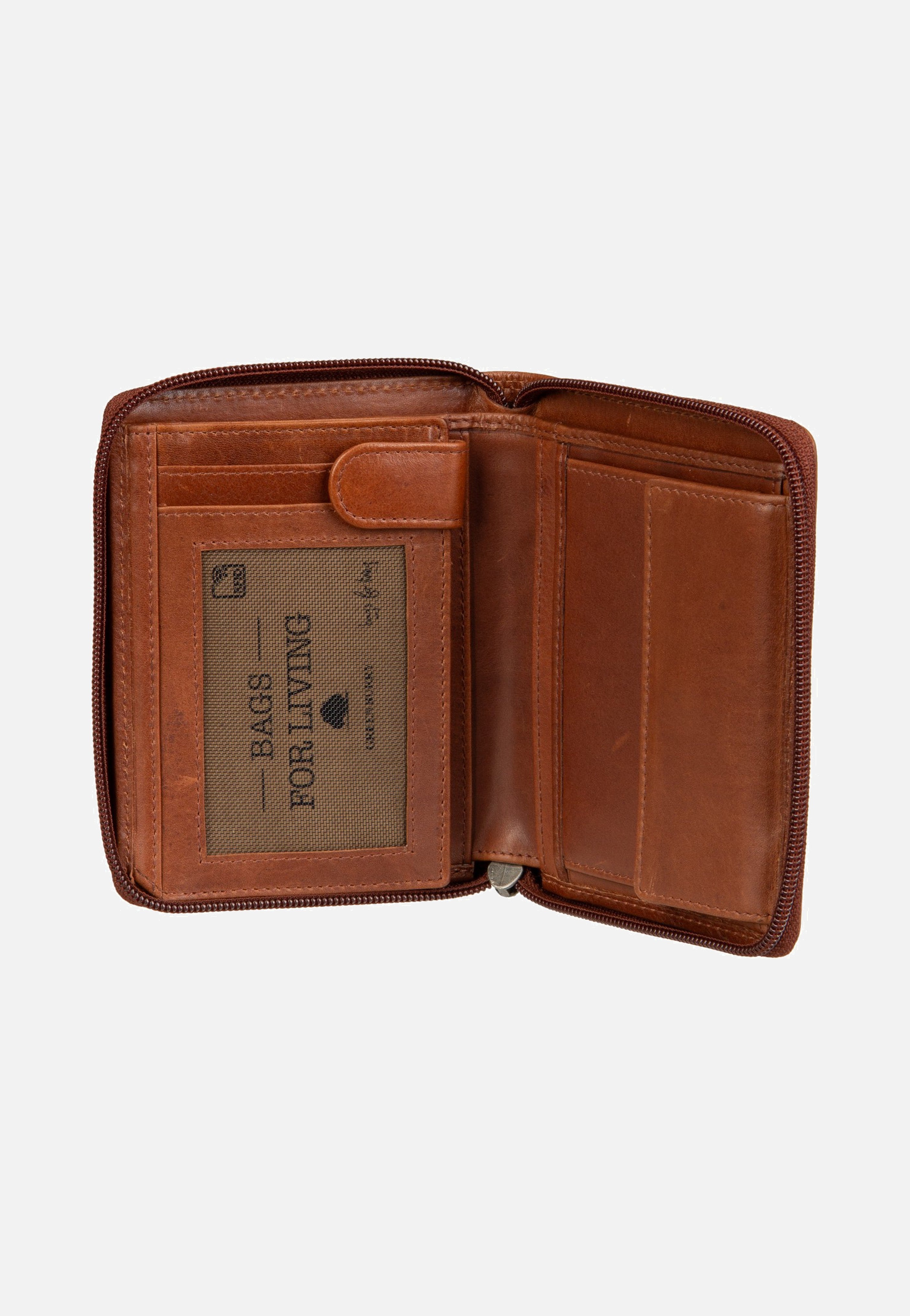 Greenburry Waxy Vintage Rv-Kombibörse RFID Tobacco Nut Wallet
