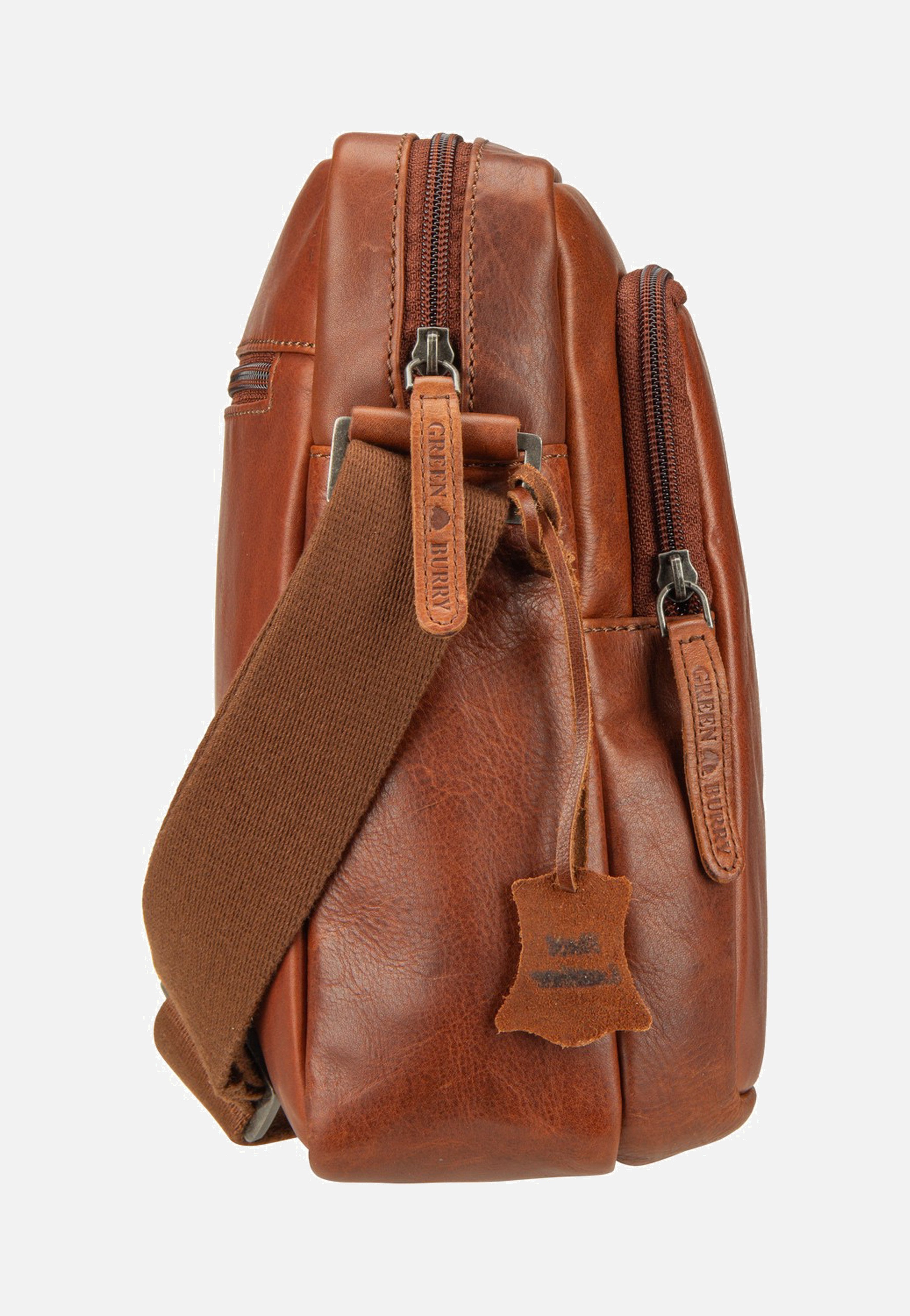 Greenburry Waxy Vintage Shoulderbag Tobacco Nut Crossbody Bag