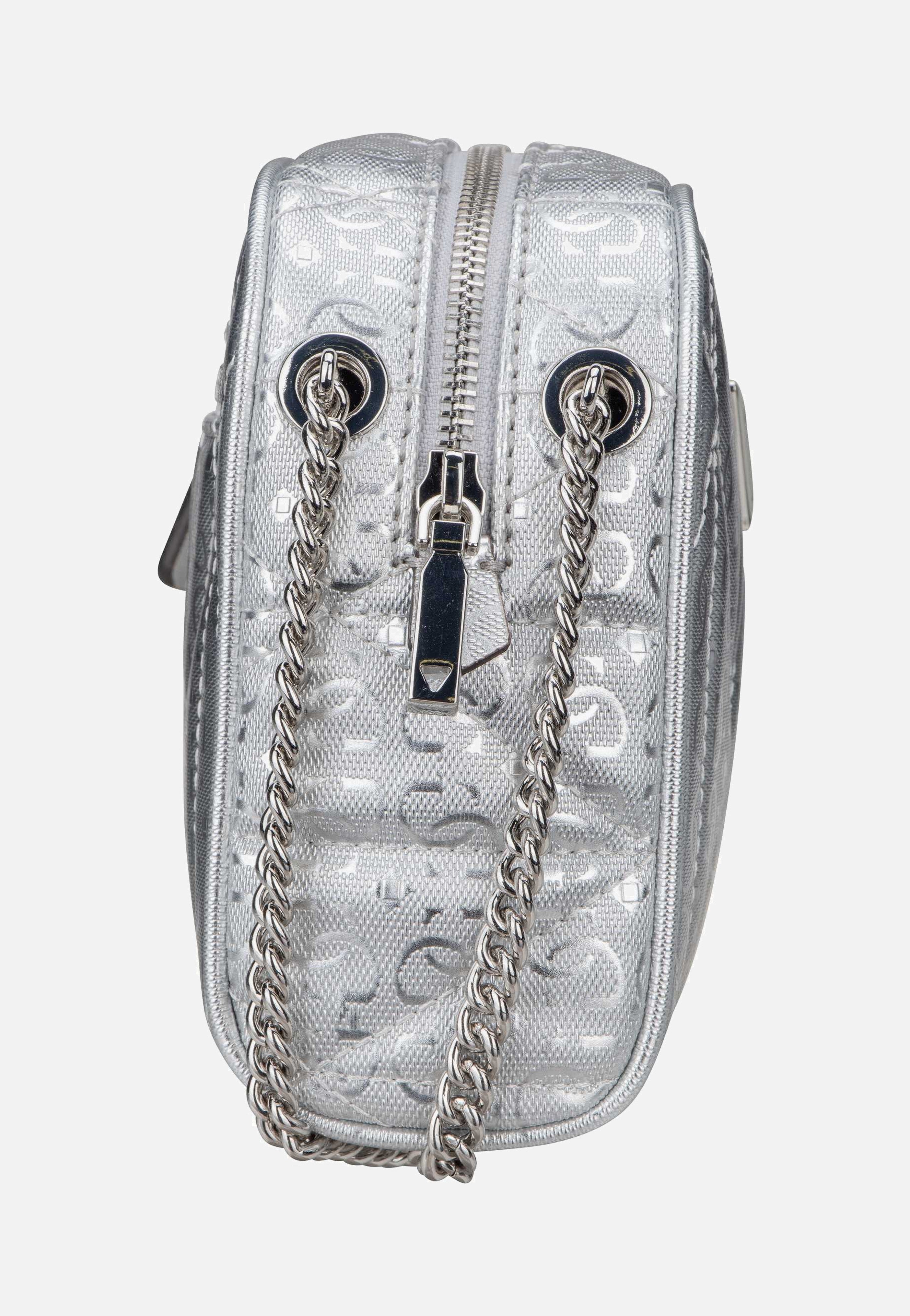 Guess Aldina Camera CB 63140 Silver Evening Bag