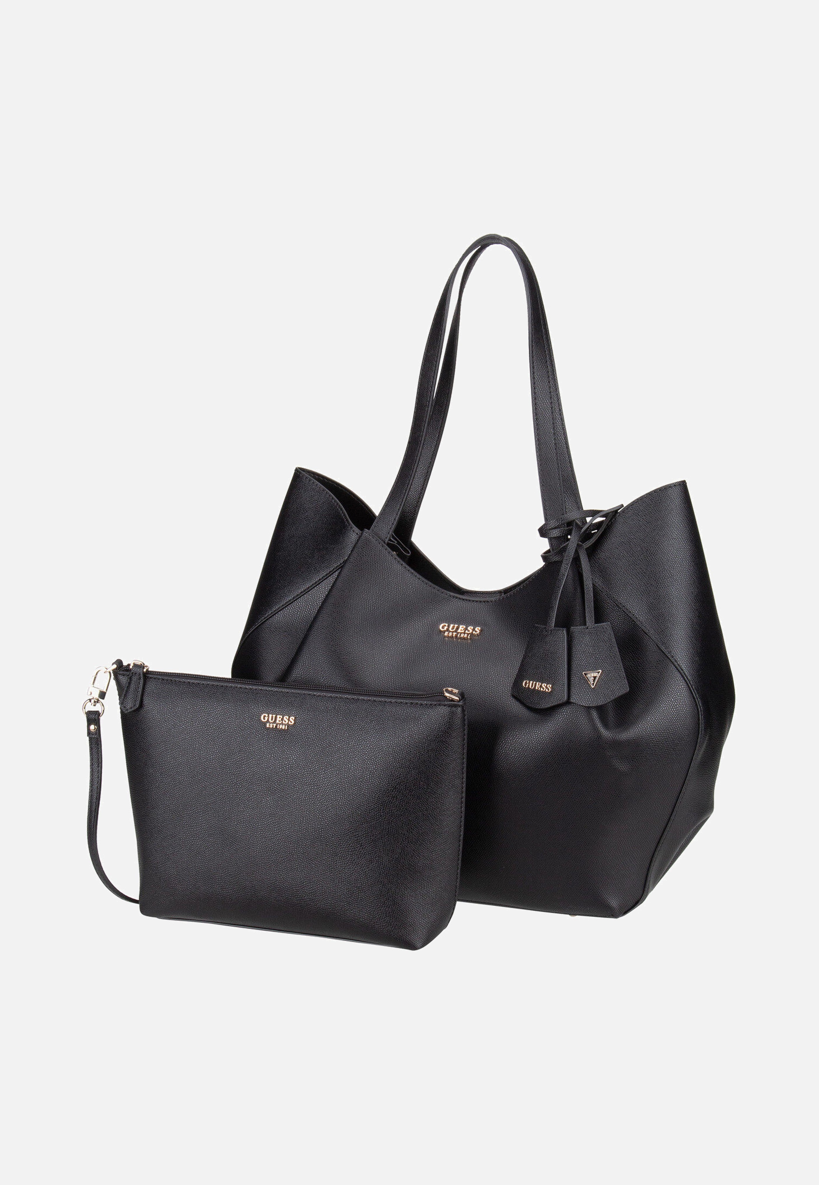 Guess Amorette 2 In 1 Tote 98240 Black Shopper
