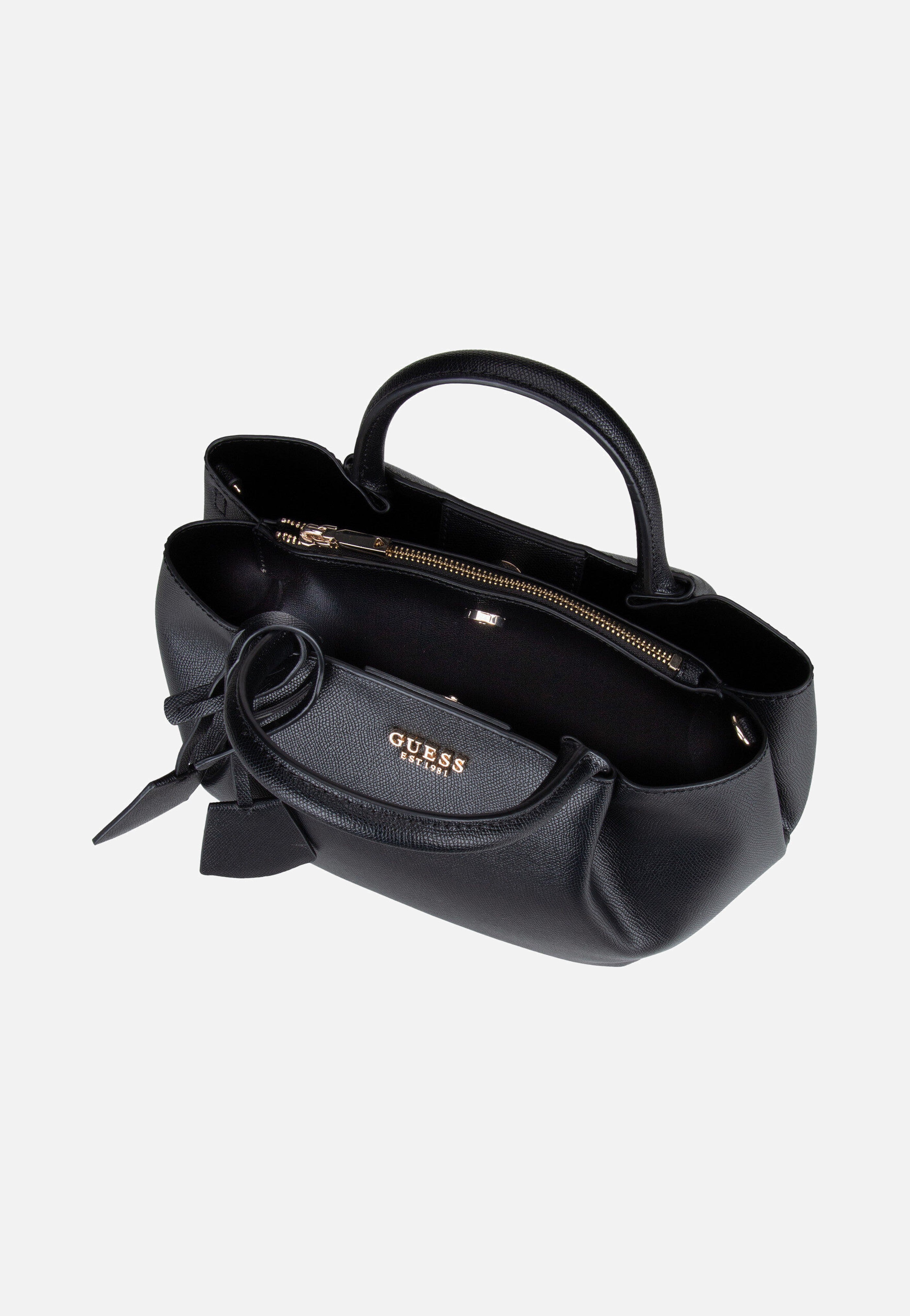 Guess - Amorette Girlfriend SAT 98060 Black - Handle Bag | Women-Image