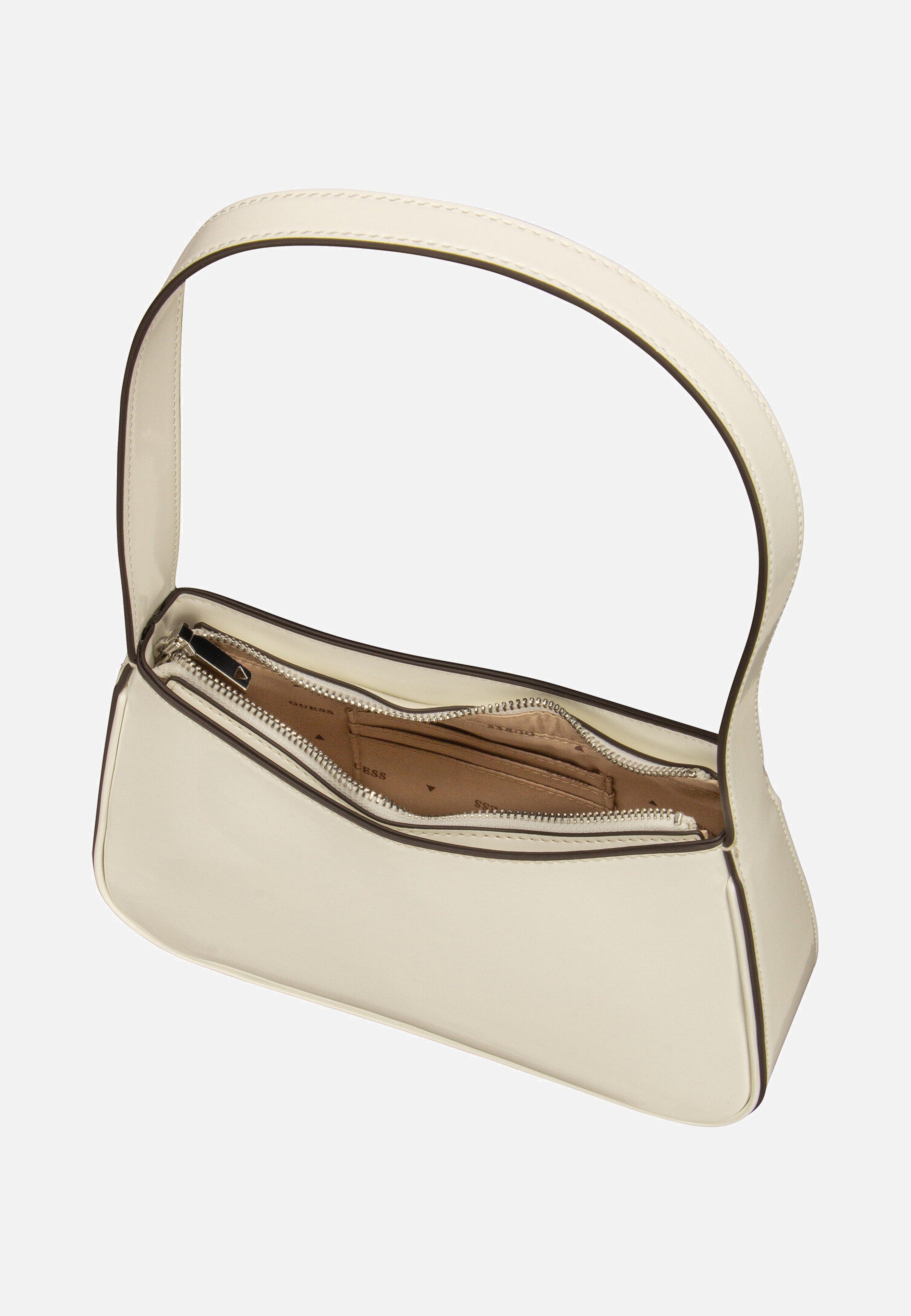 Guess - Arnela Top Zip SHB 96170 White - Evening Bag | Women-Image